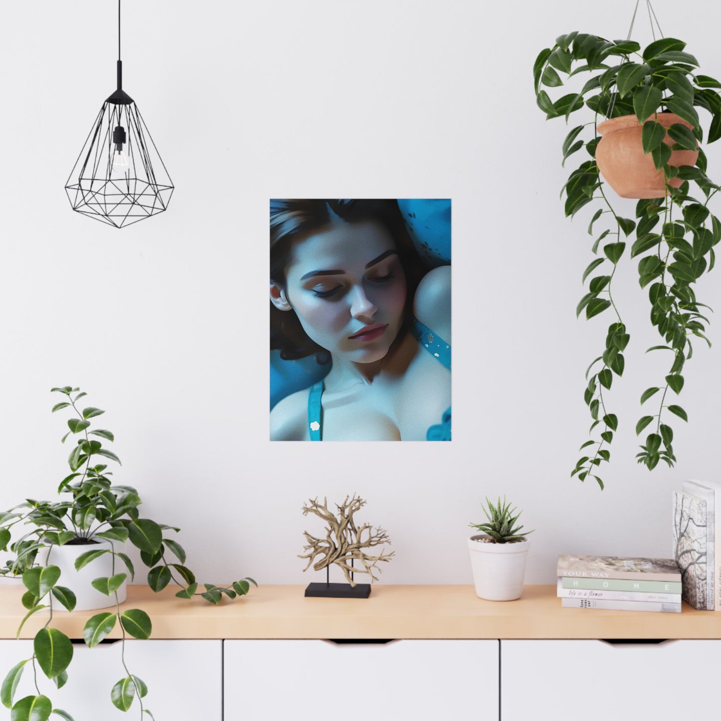 Elegant Matte Poster Art Print, Bedroom Decor, Wall Art, Aesthetic Home Decor, Gift for Her, Contemporary Art