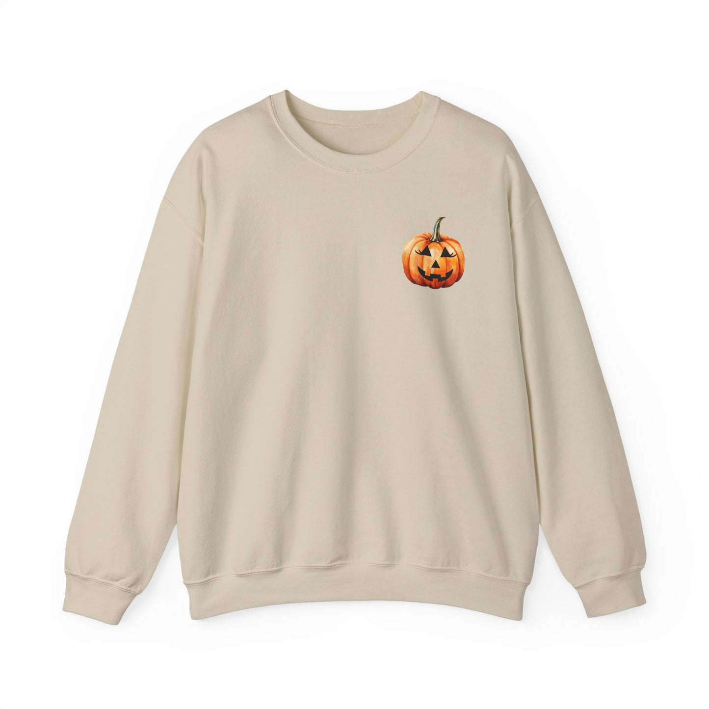 ๐ Embrace Autumn Magic - Pumpkin Bliss Collection for Cozy Season Vibes โจ2 - Halloween Pumpkin Crewneck Sweatshirt | Cozy Fall Fashion, Unisex Sweater, Casual Wear, Gift for Halloween Lovers, Autumn Style