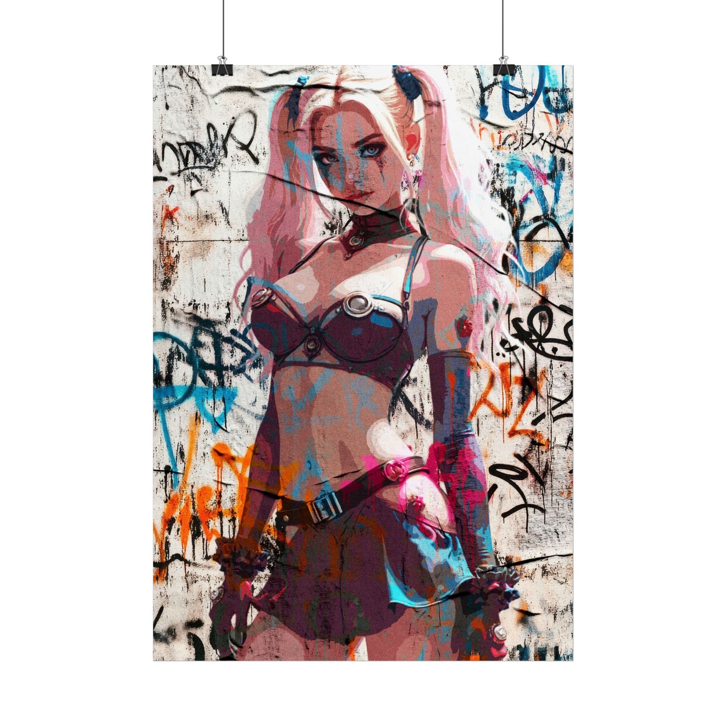 Vibrant Street Art Poster - Edgy Graphic Design for Home Decor (Pop Art)