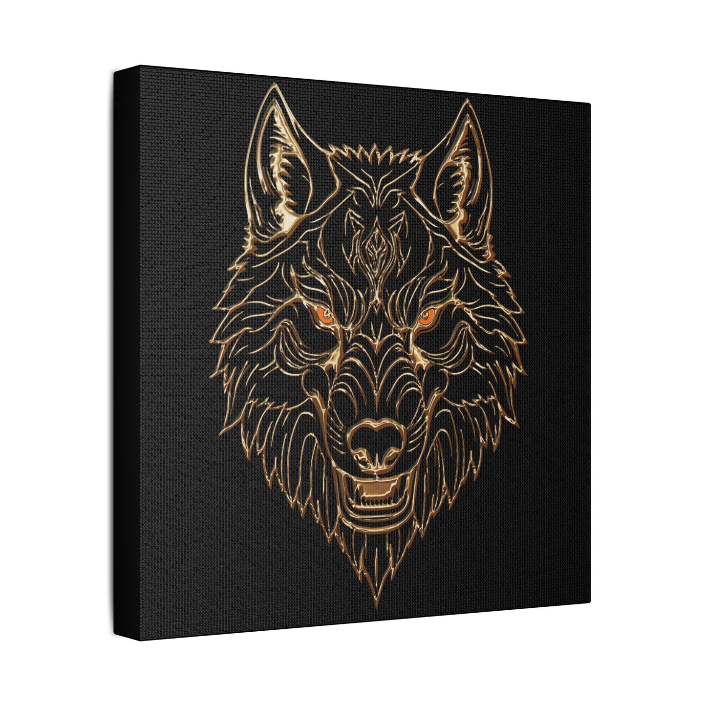 Wolf Art Canvas Wall Decor, Home Decoration, Animal Lover Gift, Gothic Wall Art, Unique Artwork for Living Room