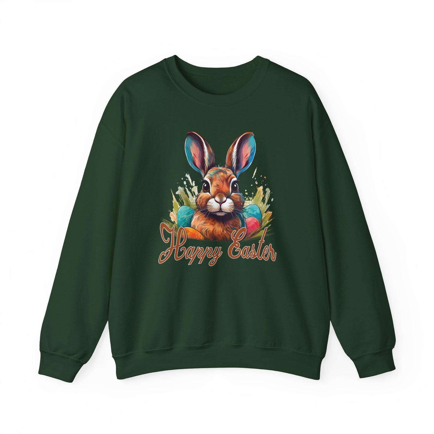 Easter - Happy Easter Bunny Design Crewneck Sweatshirt