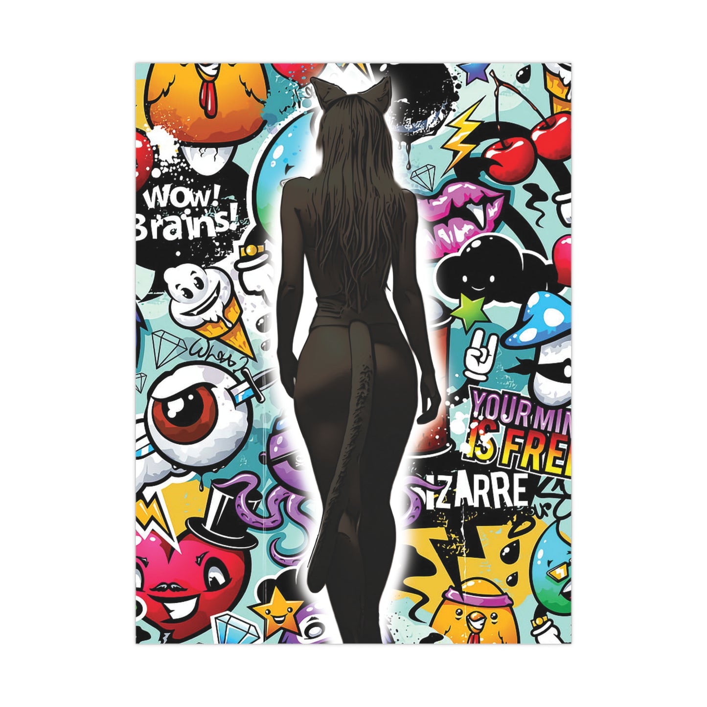 Cosplay Catgirl Dream – Vibrant Anime Pop Art Poster for Bold Wall Statements - Anime Poster