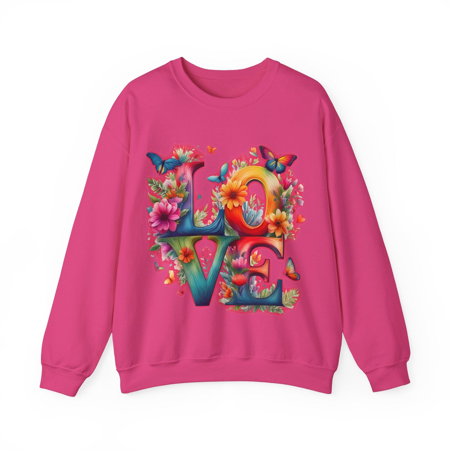 Blooming Love Design 2 - Unisex Sweatshirt for Valentines Day
