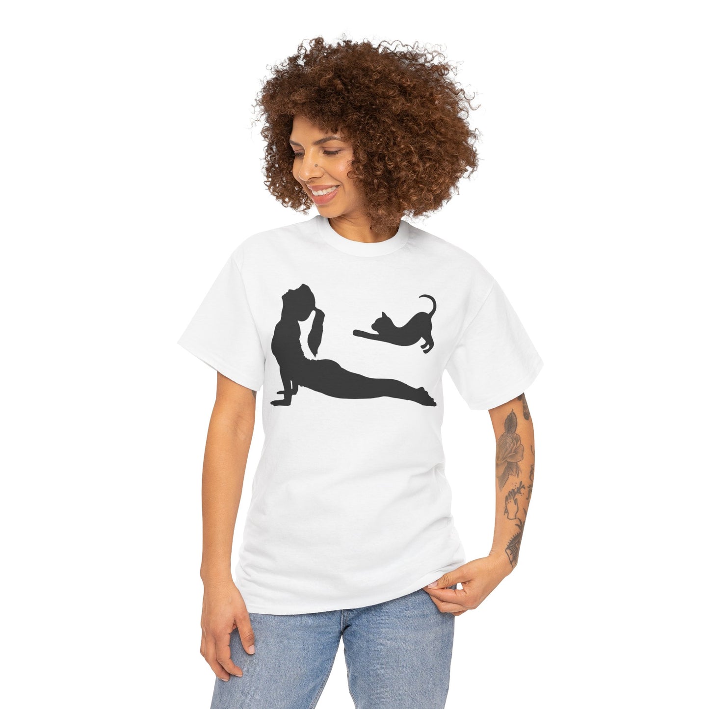 Yoga and Cat Lovers Tee