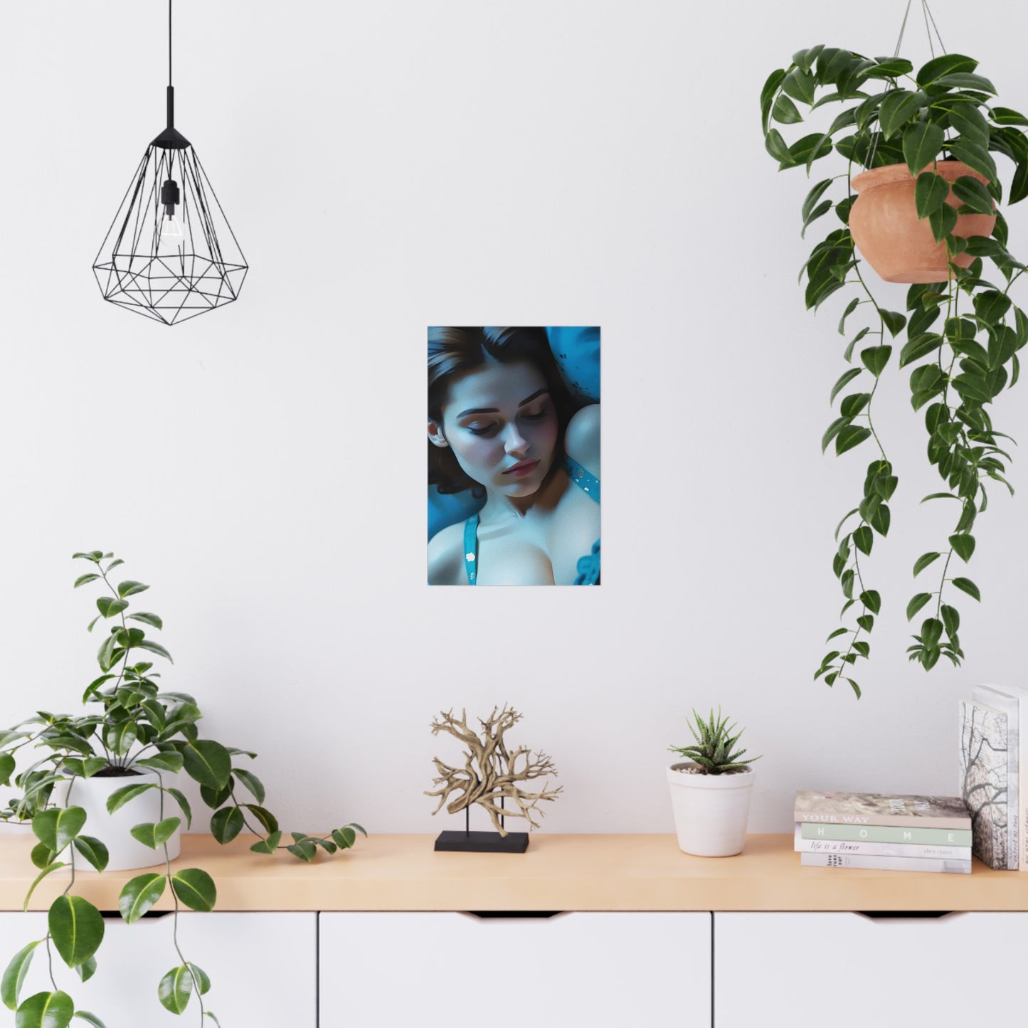 Elegant Matte Poster Art Print, Bedroom Decor, Wall Art, Aesthetic Home Decor, Gift for Her, Contemporary Art