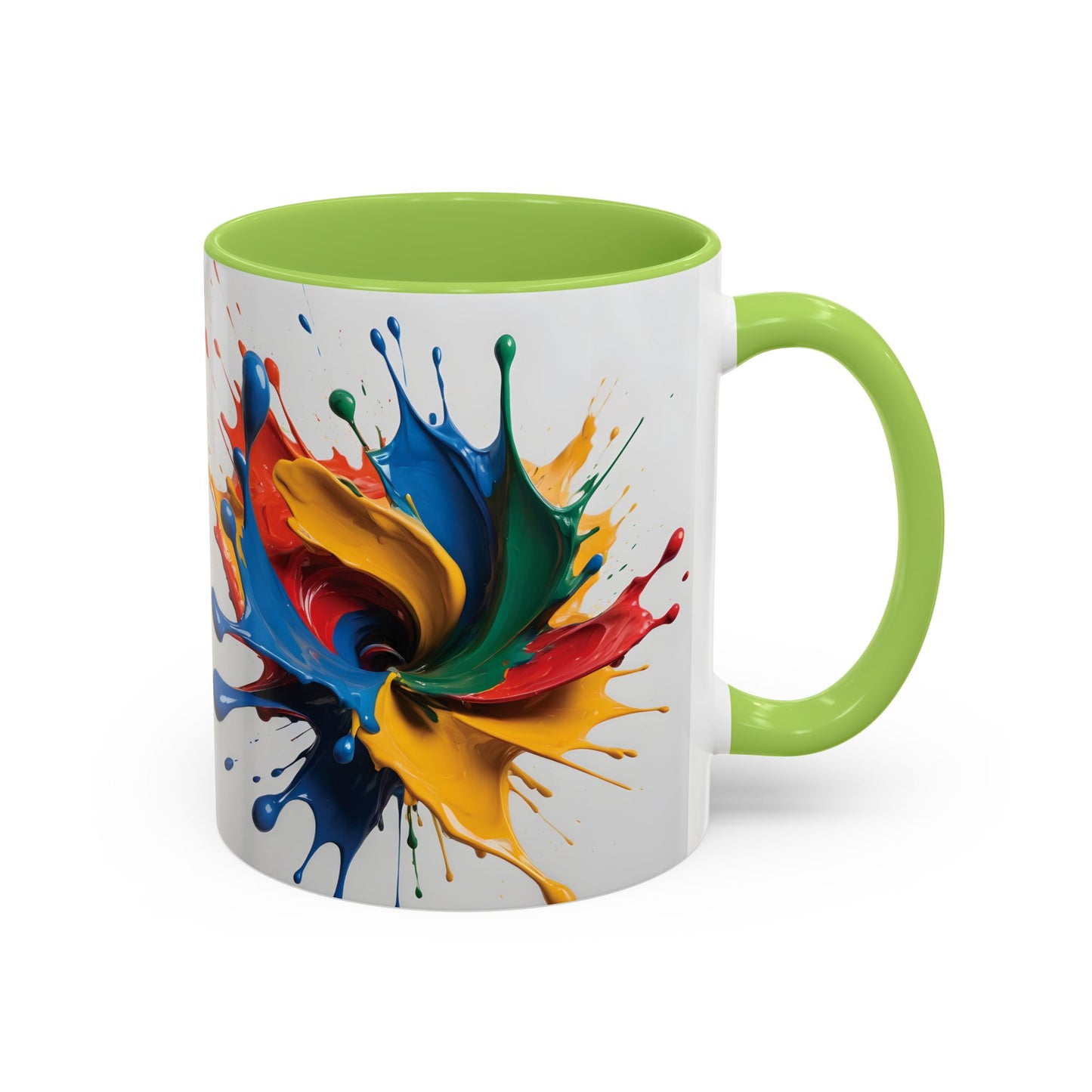 Coffee Mug: Splash of Joy Color Explosion Abstract Art Design