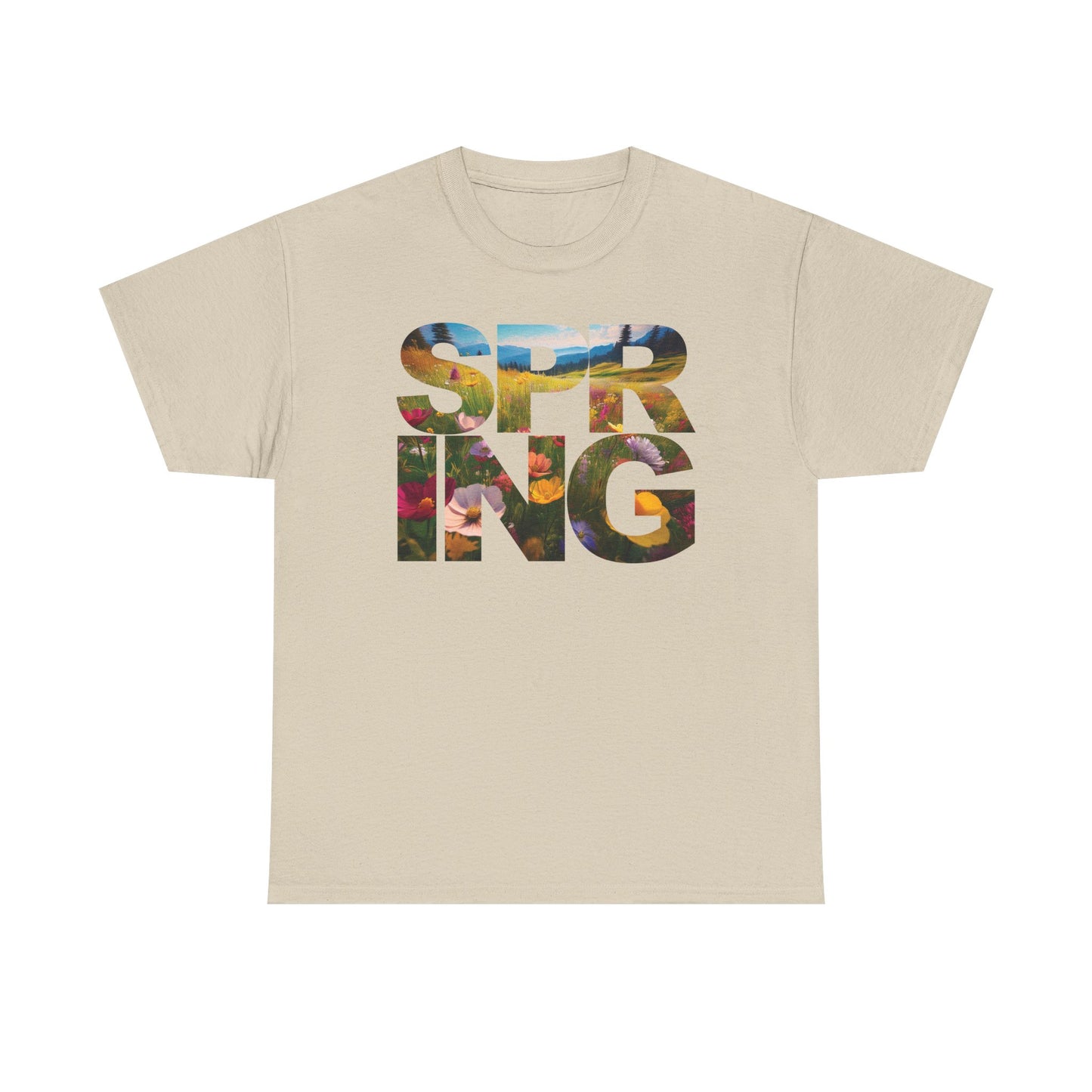 Spring - Unisex Tee - Spring Meadow Flower Design