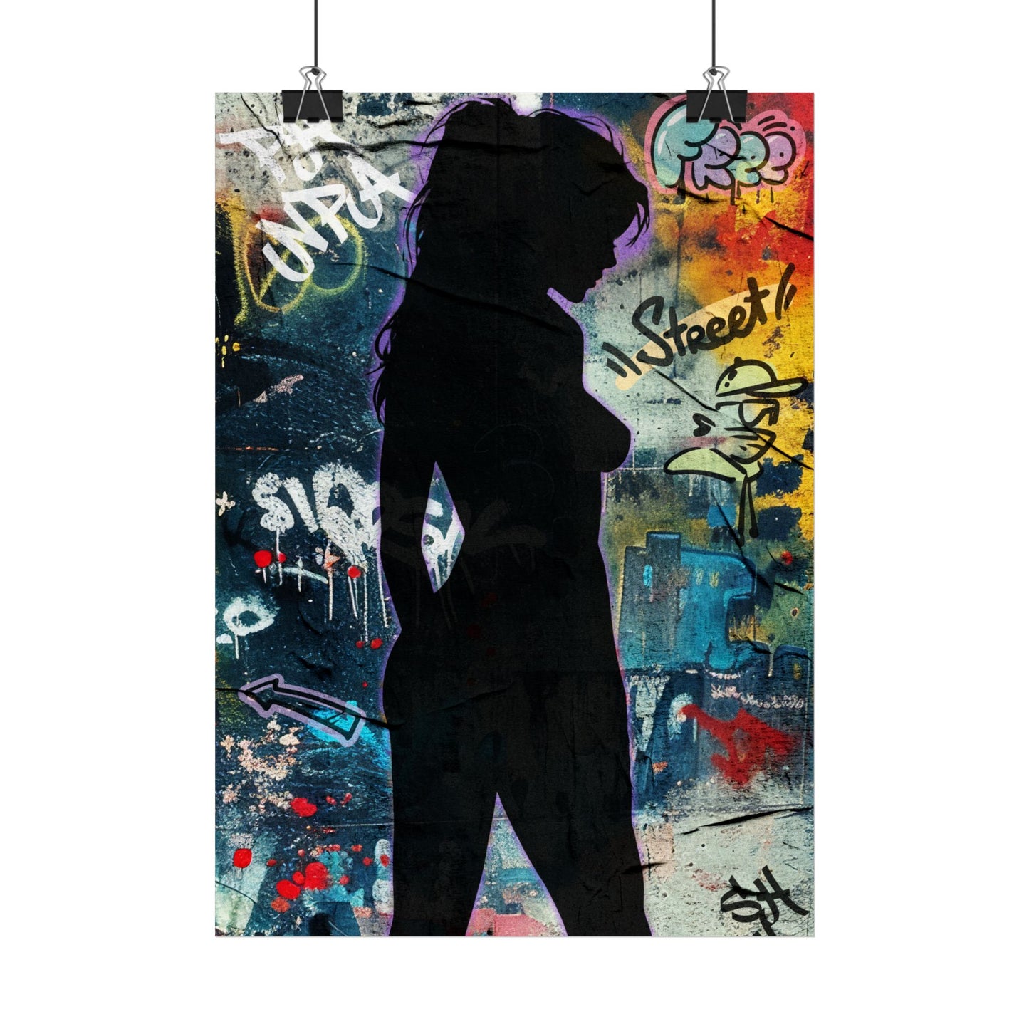 Urban Graffiti Poster Art, Stylish Wall Decor, Modern City Vibes, Trendy Art for Home Office, Street Art Inspiration, Unique Gift Idea