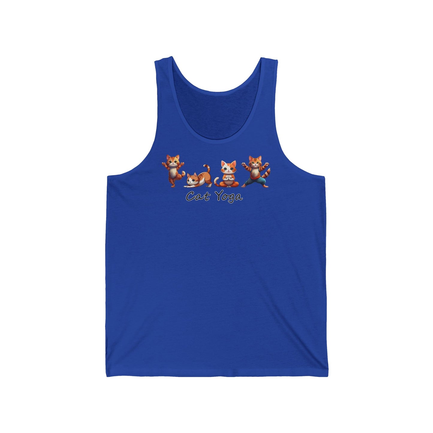 Cat Yoga Unisex Jersey Tank - Fun & Comfy Activewear for Cat Lovers