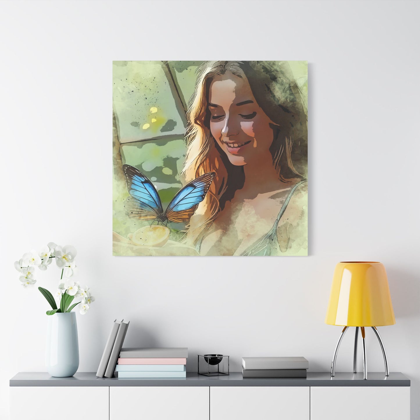 Butterfly Serenity Canvas Art - Wall Decor, Home Decoration, Gift for Nature Lovers, Inspirational Art, Unique Wall Hanging