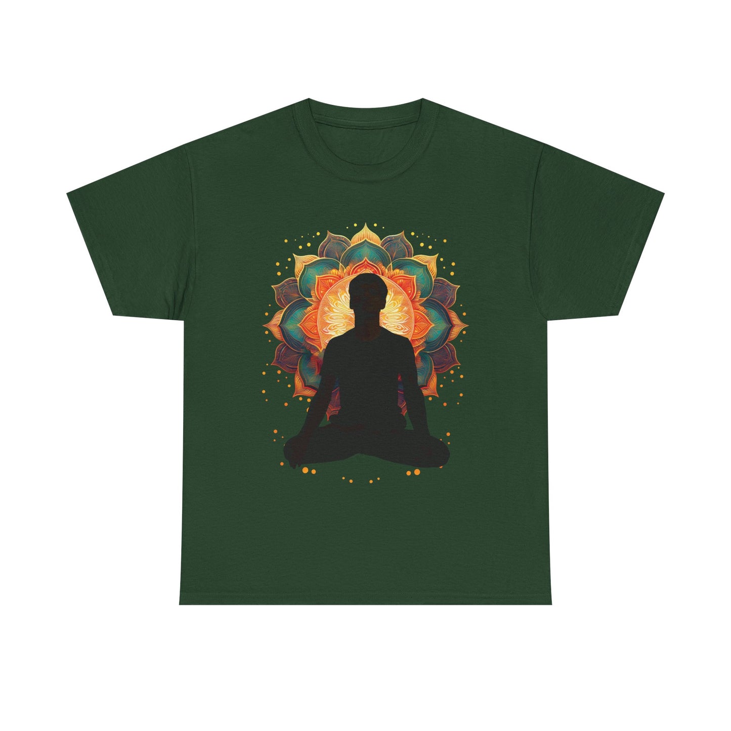 Meditation Vibe Unisex Heavy Cotton Tee, Spiritual Shirt, Yoga Apparel, Gift for Mindfulness, Chakra T-Shirt, Wellness Clothing