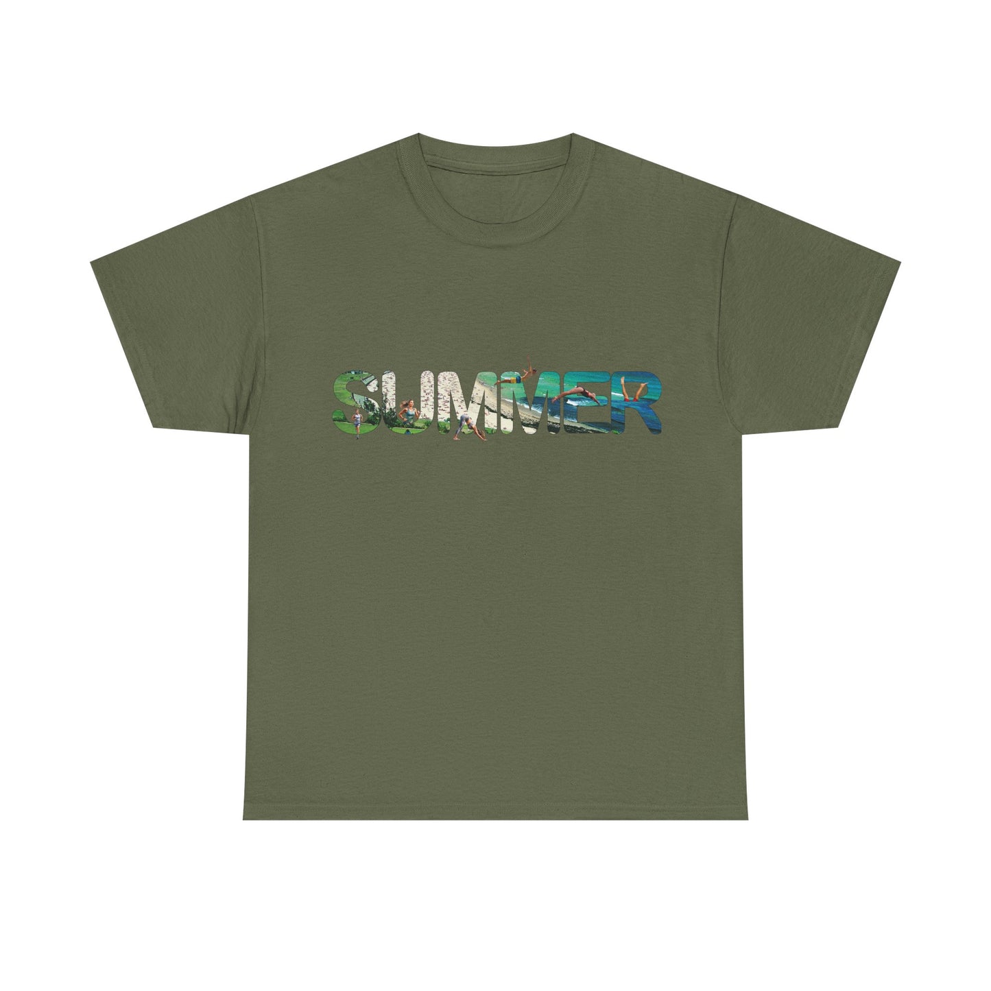 Summer Vibes Unisex Heavy Cotton Tee - Relaxed Fit, Perfect for Warm Days