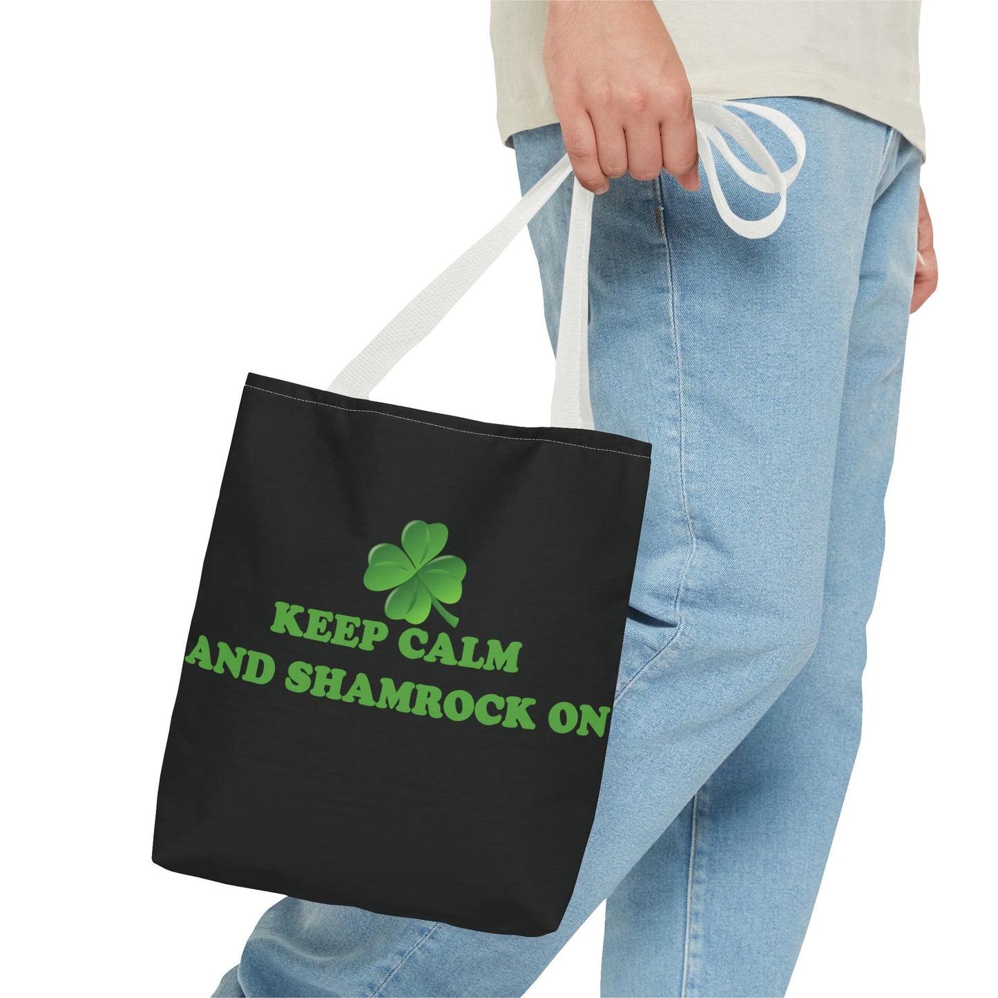 St. Patrick's Day Tote Bag - Keep Calm and Shamrock On