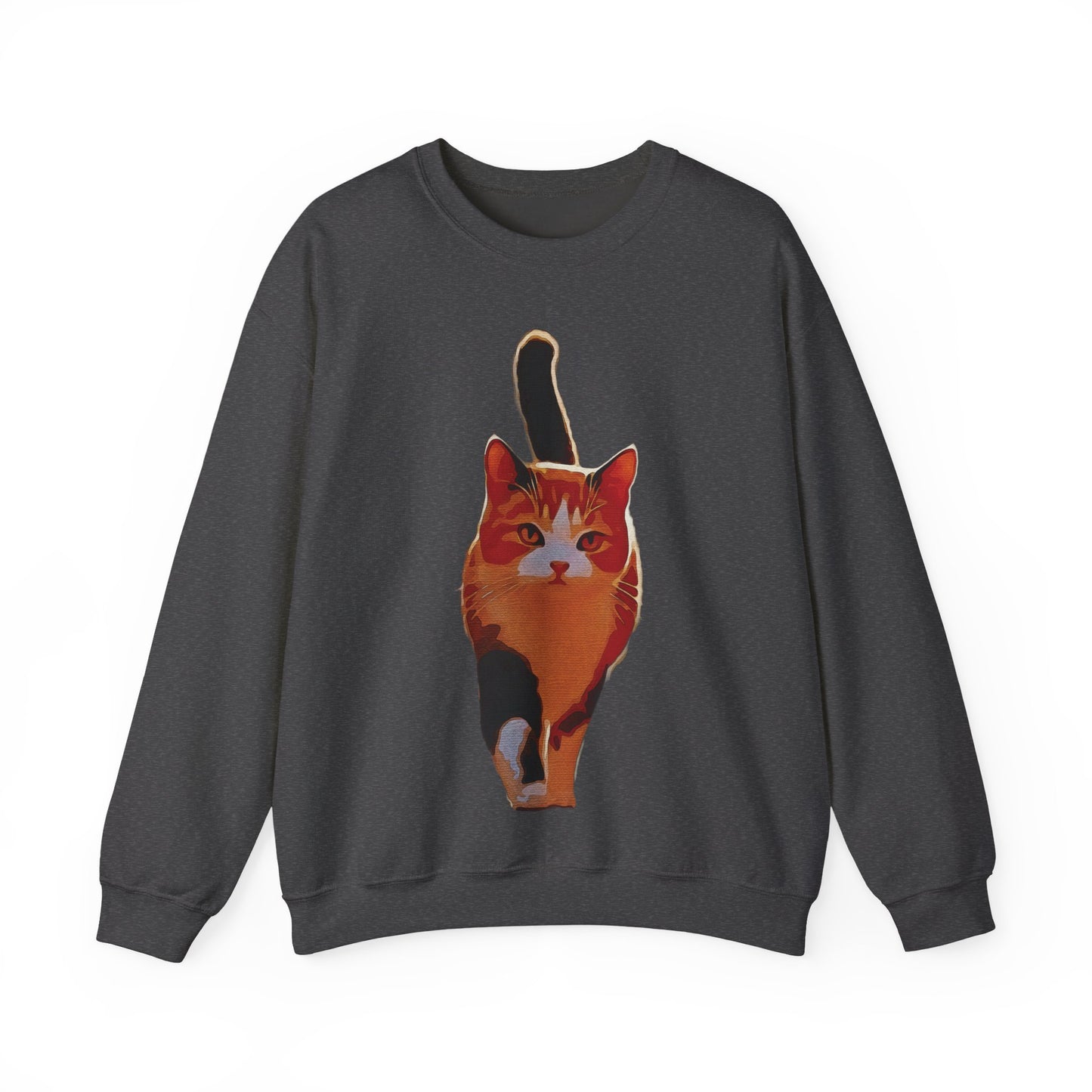 Playful Cat Unisex Crewneck Sweatshirt - Cozy for Cat Lovers, Perfect Gift for Birthdays, Holidays, Everyday Wear