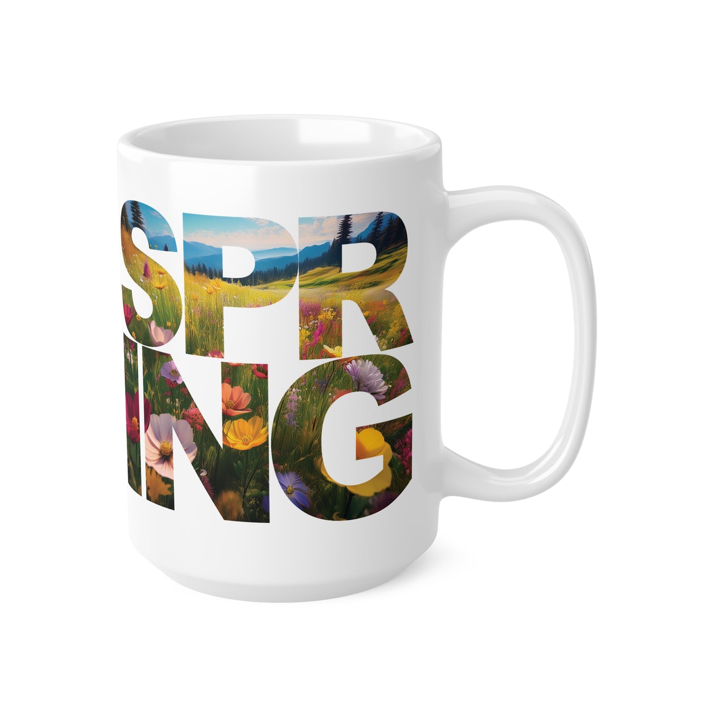 Mug - Spring Flower Design - Coffee Cup 11oz/15oz