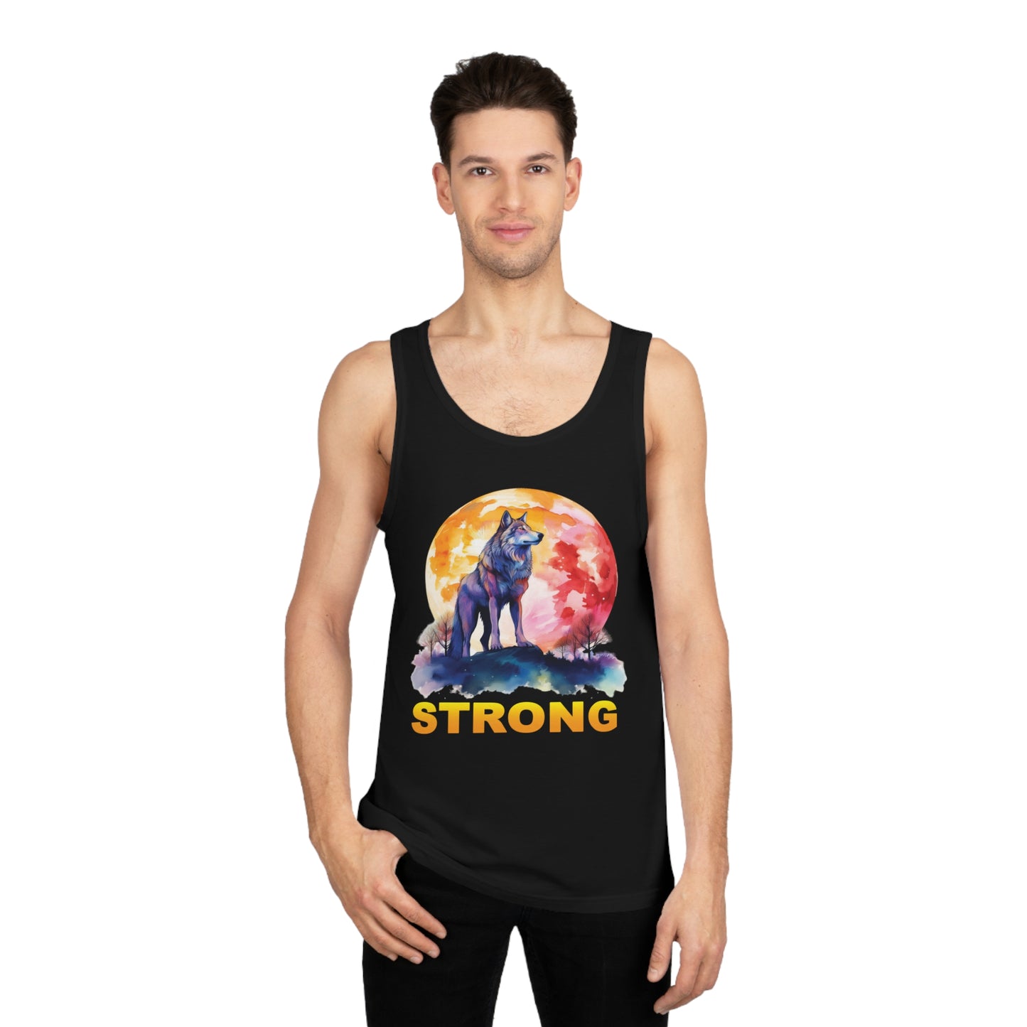 Wolf Strong Unisex Tank Top