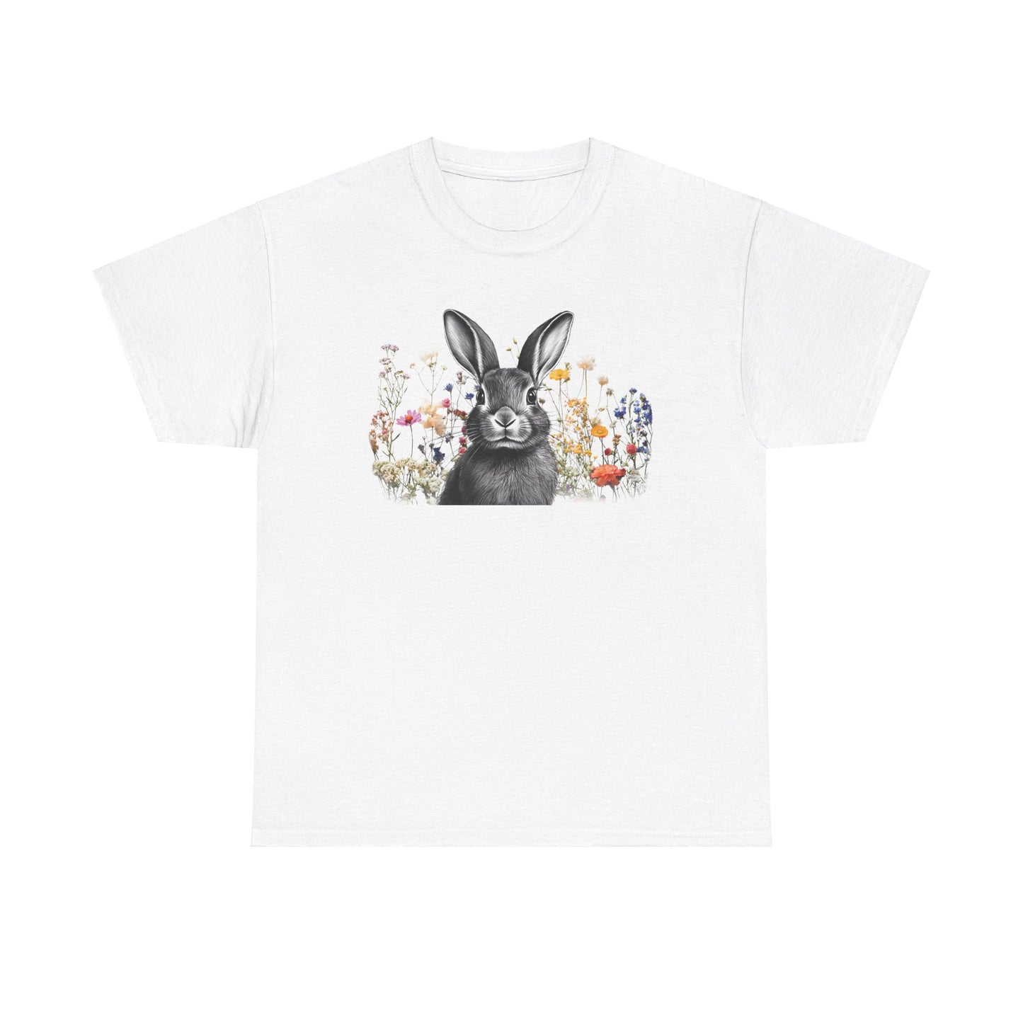 Easter - Unisex Tee - Easter Bunny in the Meadow