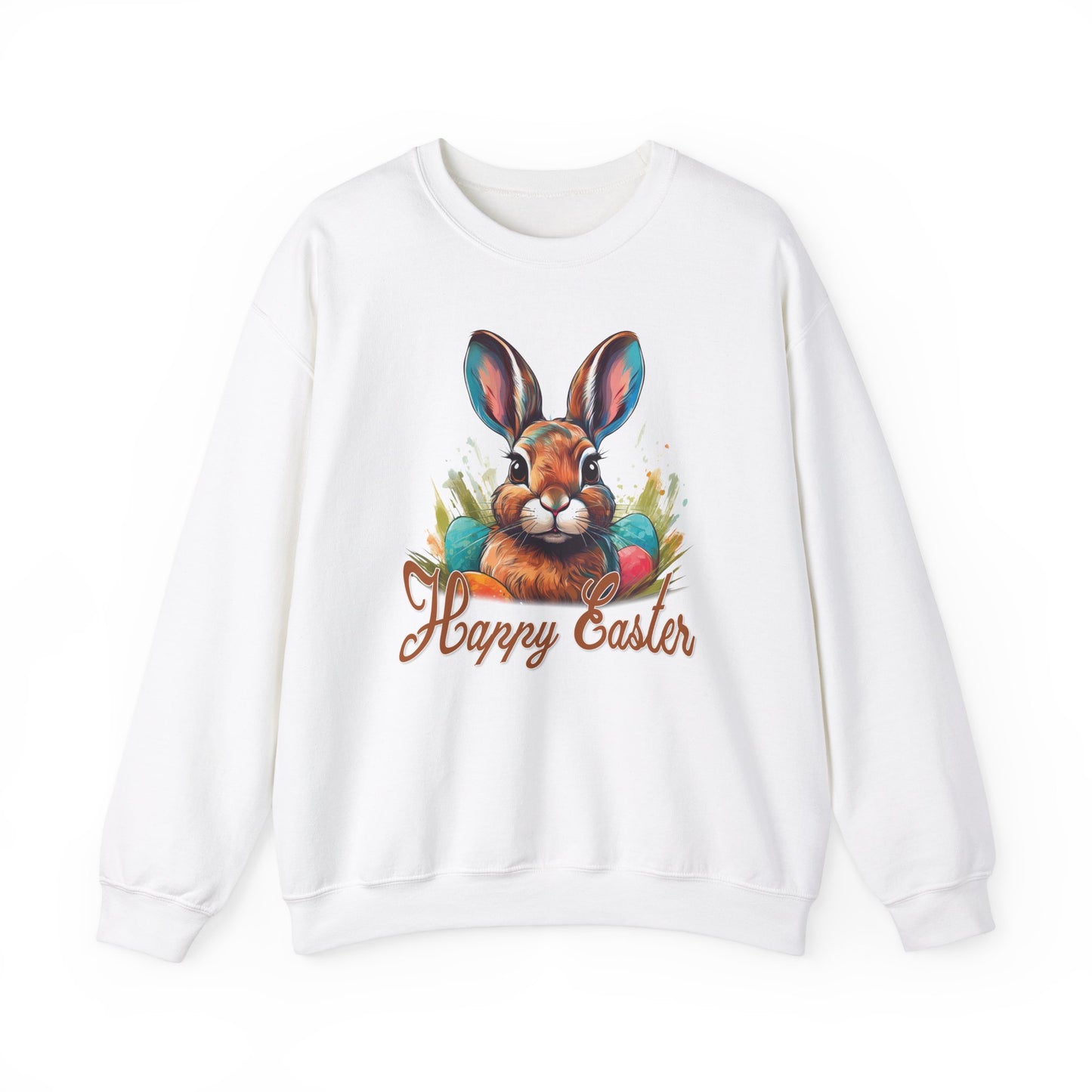 Easter - Happy Easter Bunny Design Crewneck Sweatshirt