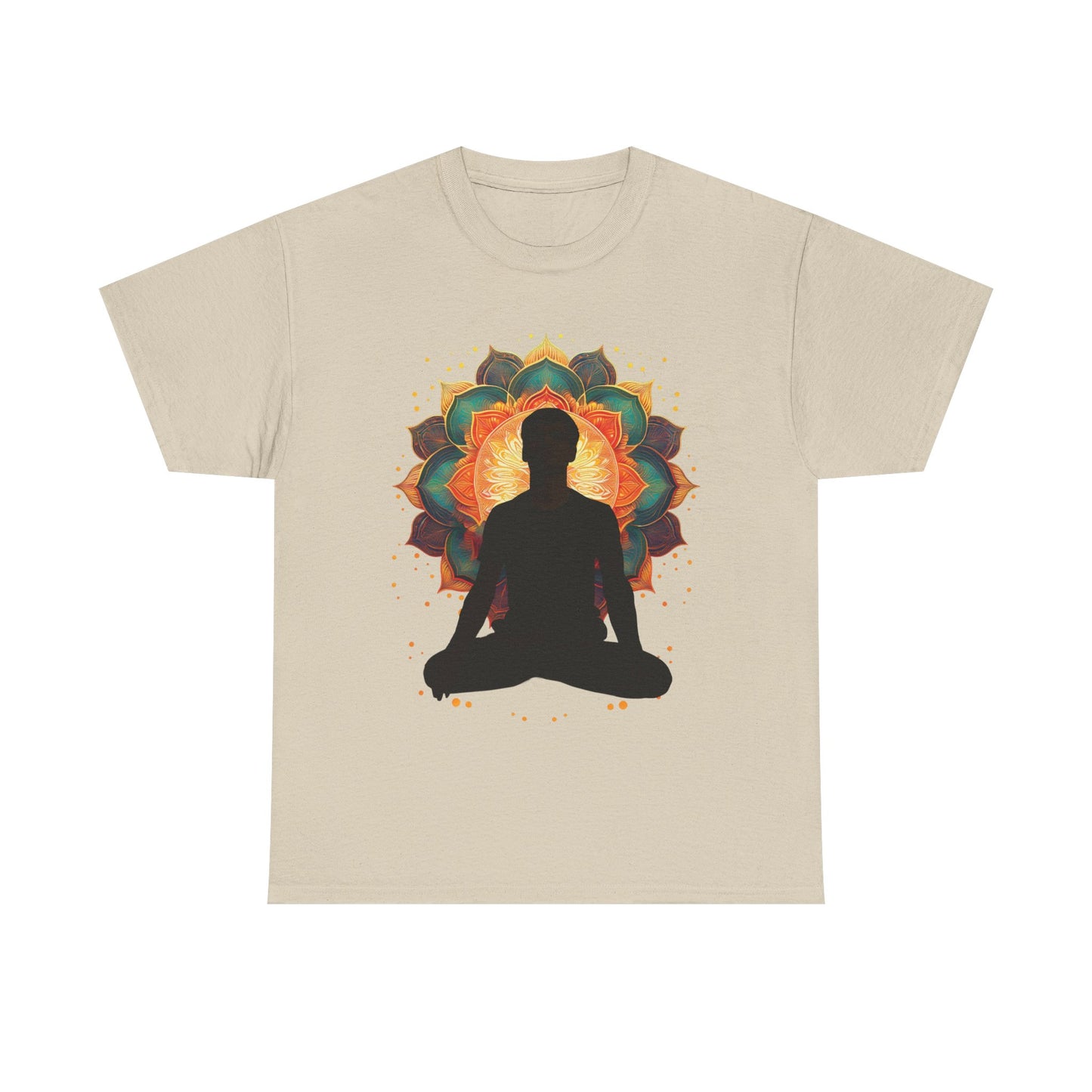 Meditation Vibe Unisex Heavy Cotton Tee, Spiritual Shirt, Yoga Apparel, Gift for Mindfulness, Chakra T-Shirt, Wellness Clothing