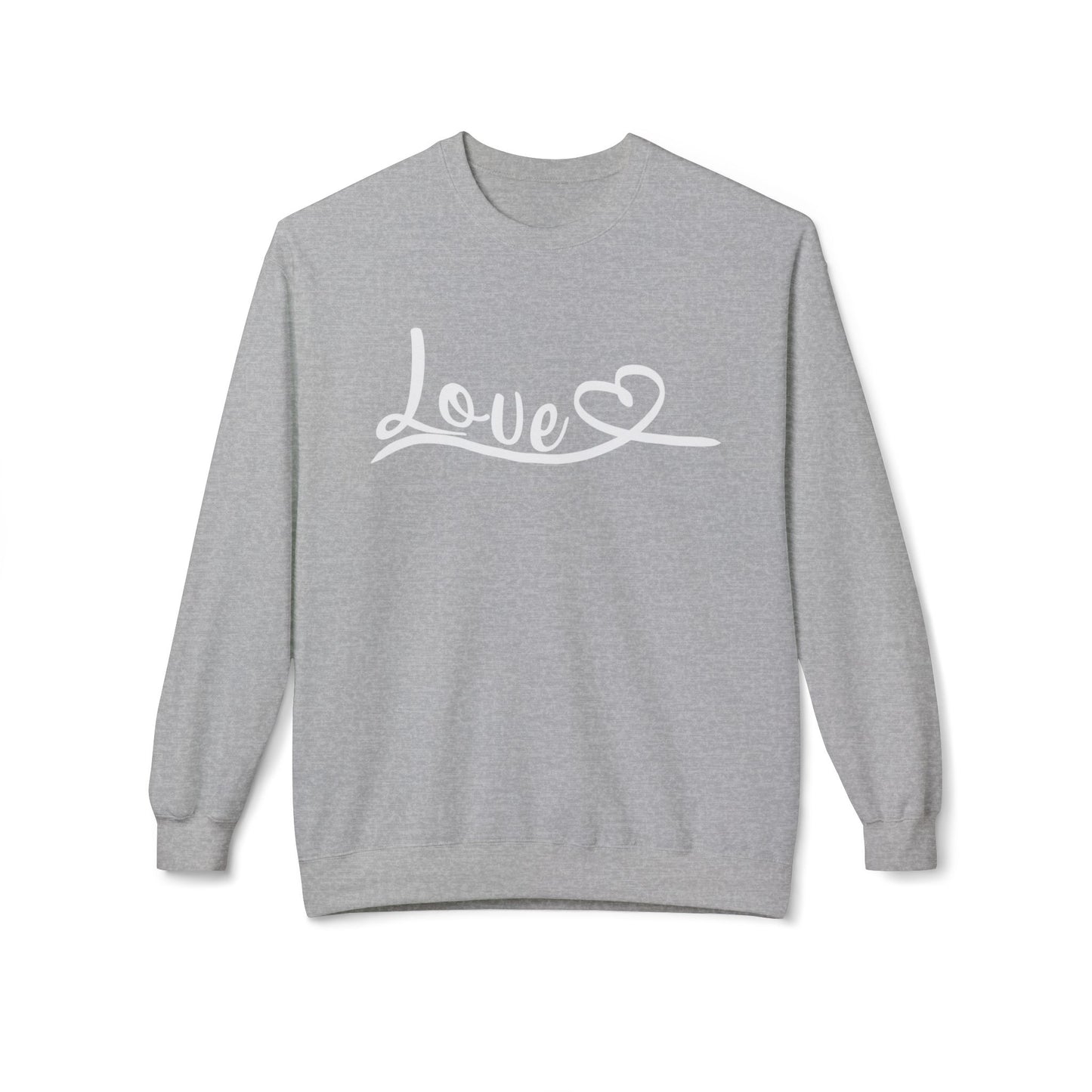 "Love in Every Thread" Unisex Fleece Sweatshirt - Cozy & Stylish
