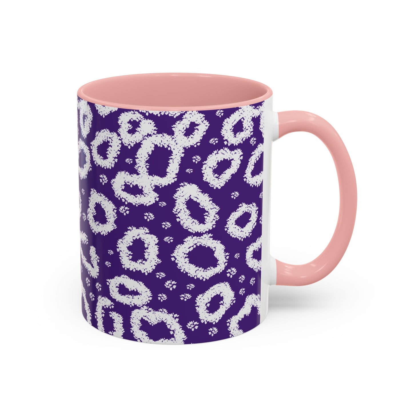 Trendy Purple Leopard Print Coffee Mug - 11 & 15oz