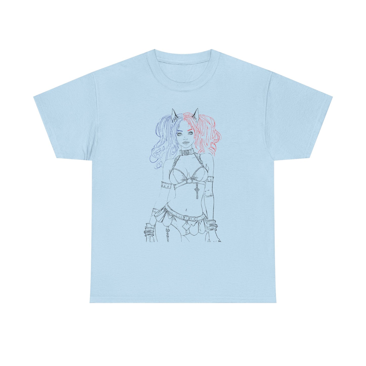 Anime Graphic Tee, Edgy Unisex Cotton T-Shirt, Alternative Fashion Top, Casual Style, Unique Art Clothing, Cool Gift Idea