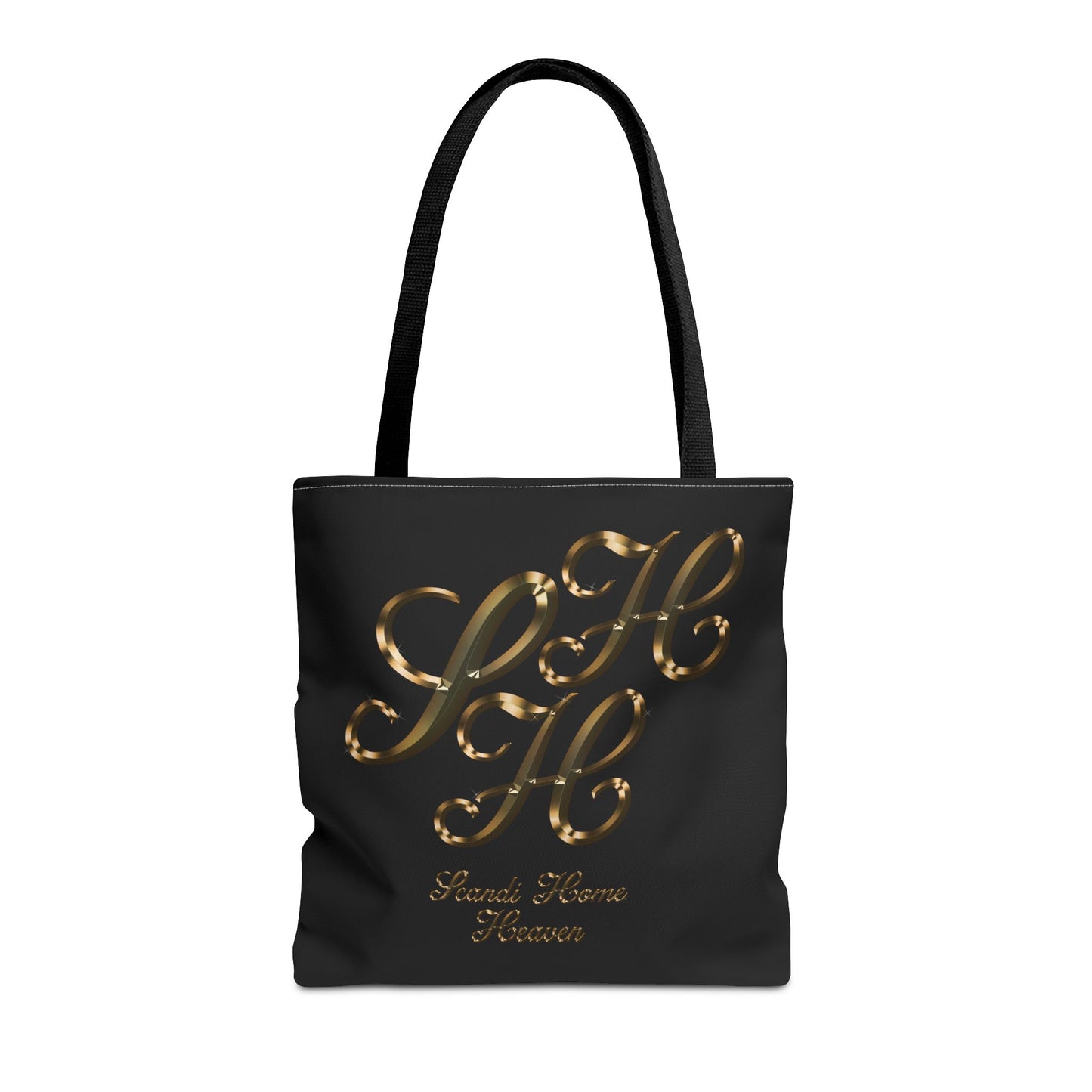 Tote Bag - Golden colored Scandi Home Heaven Designer Logo