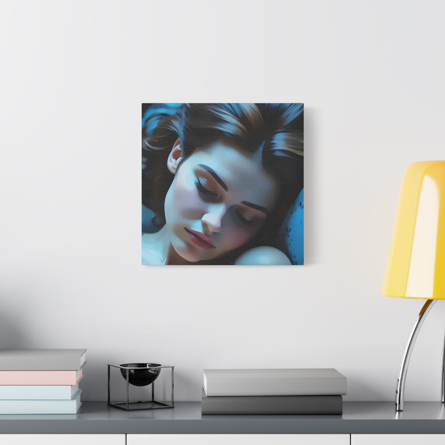Dreamy Satin Canvas Print, Bedroom Wall Art, Feminine Decor, Gift for Her, Relaxing Artwork, Home Decor