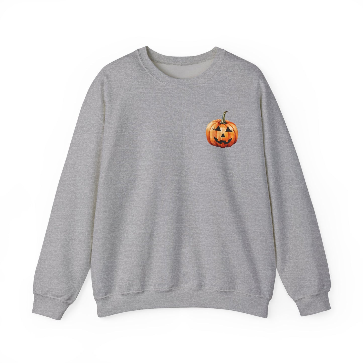 ๐ Embrace Autumn Magic - Pumpkin Bliss Collection for Cozy Season Vibes โจ2 - Halloween Pumpkin Crewneck Sweatshirt | Cozy Fall Fashion, Unisex Sweater, Casual Wear, Gift for Halloween Lovers, Autumn Style