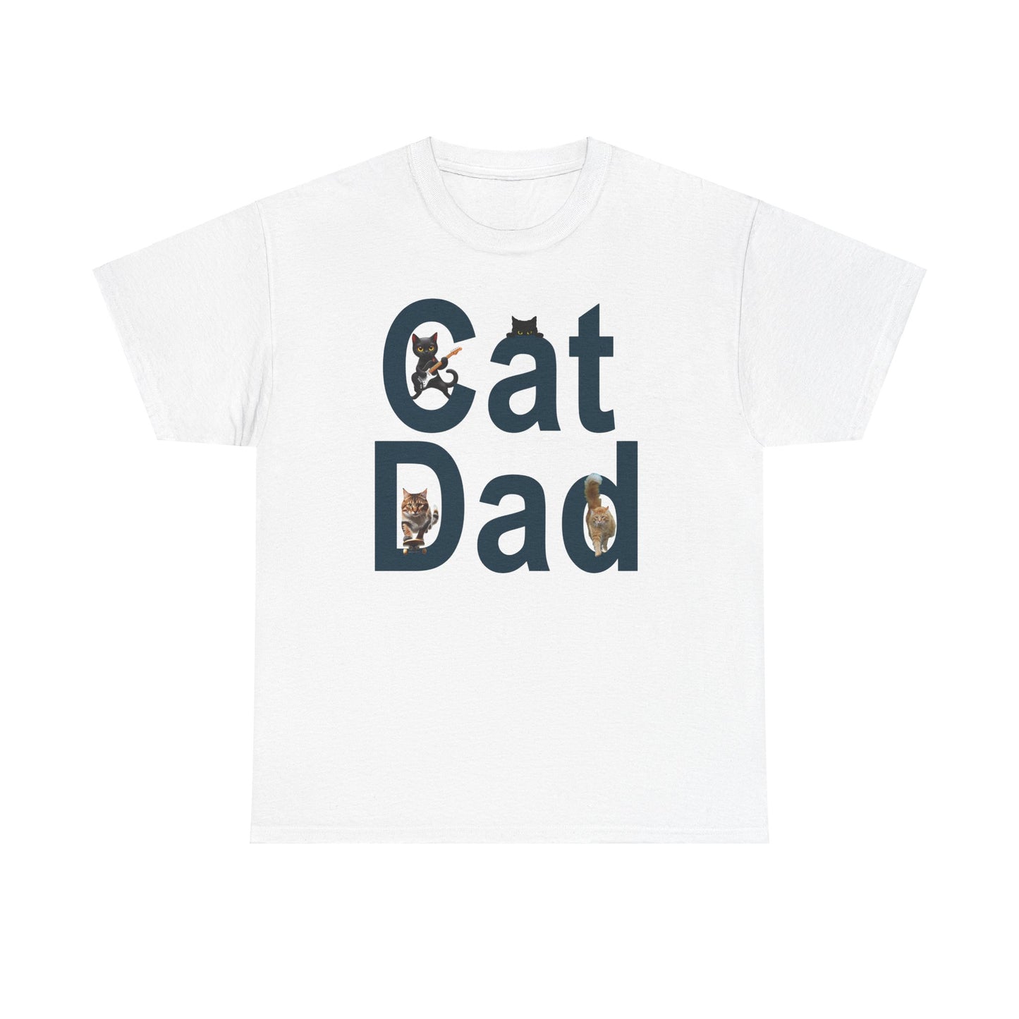 Cat Lover T-Shirt - Cat Dad Life: Purrfection in Progress ๐พ.