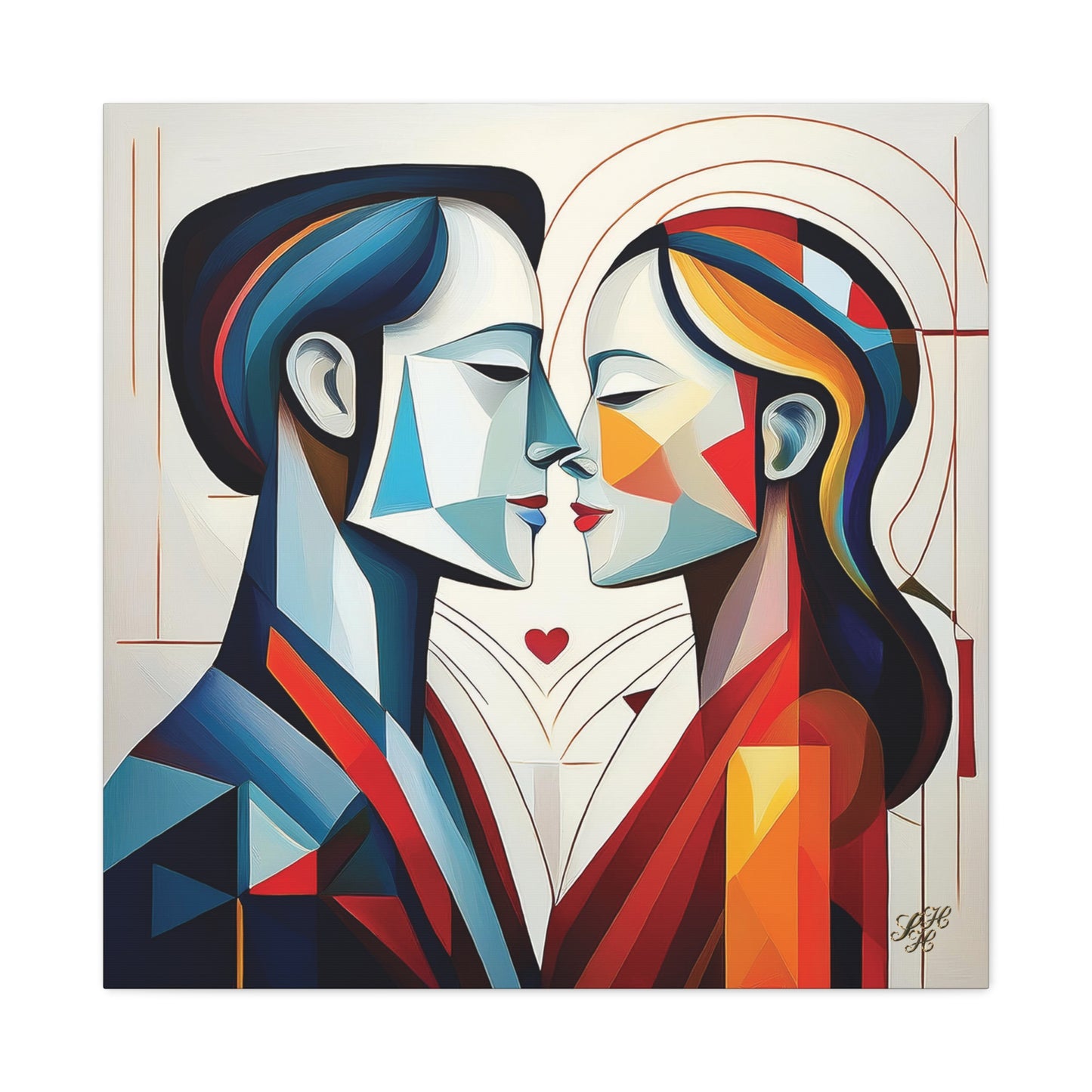 Canvas Print - Cubist Love