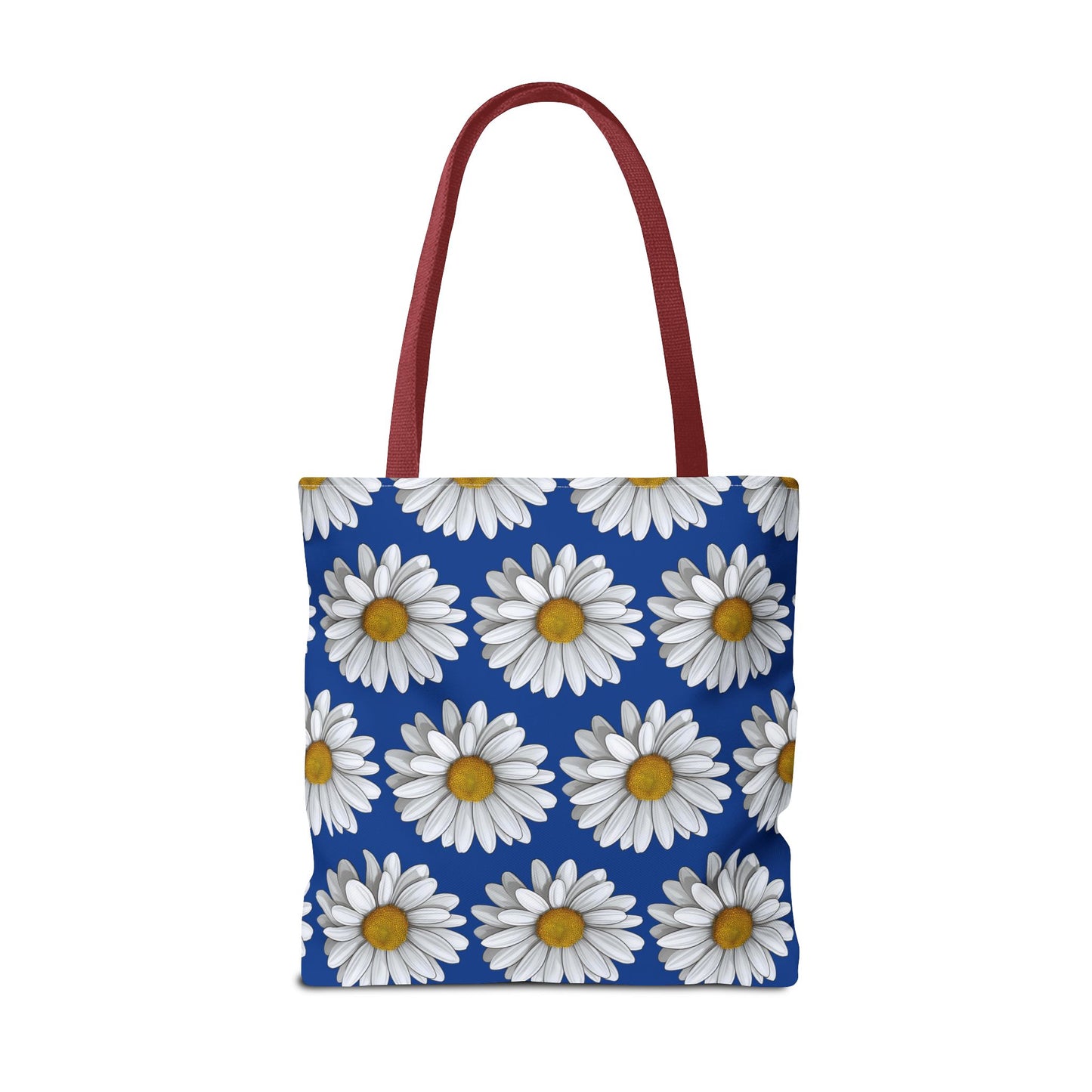 Daisy Tote Bag - White Floral Design Summer Fashion Accessory