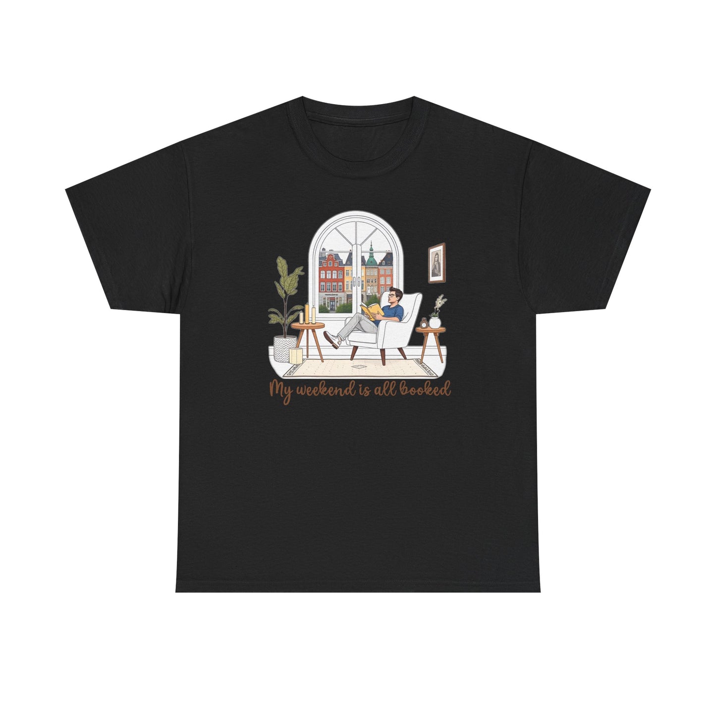 Bookworm t-shirt - My Weekend Is All Booked - Unisex Cotton