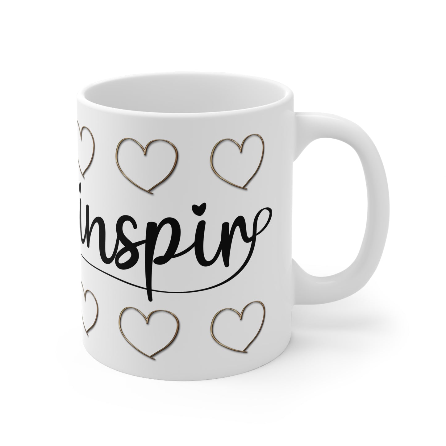 " Inspire" Inspirational Ceramic Coffee Cups - Motivational Mug 11oz & 15oz