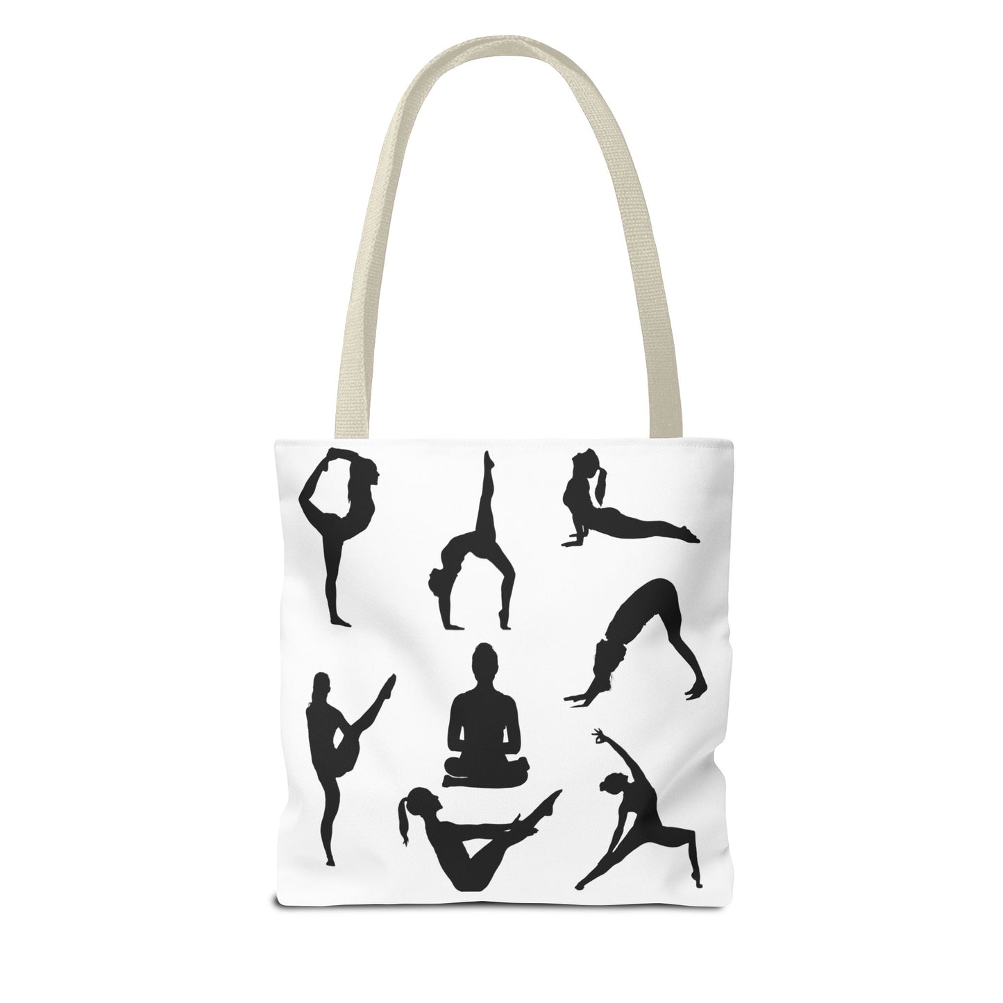 Yoga Tote Bag featuring YOGA Poses