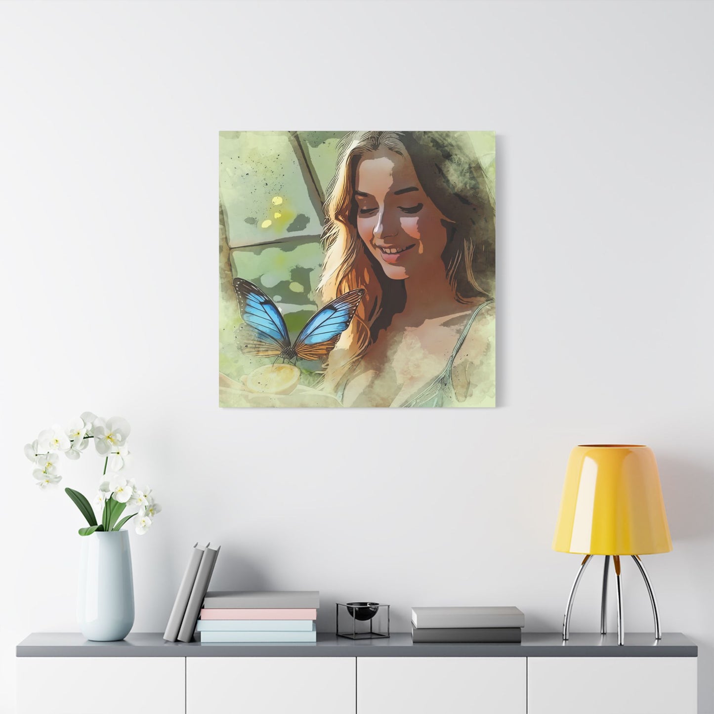 Butterfly Serenity Canvas Art - Wall Decor, Home Decoration, Gift for Nature Lovers, Inspirational Art, Unique Wall Hanging