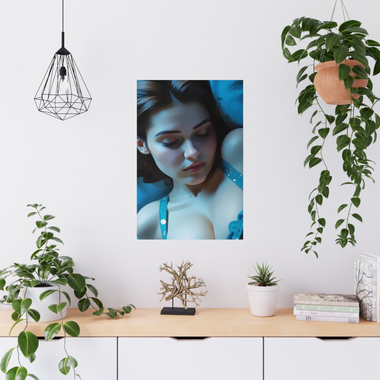 Elegant Matte Poster Art Print, Bedroom Decor, Wall Art, Aesthetic Home Decor, Gift for Her, Contemporary Art