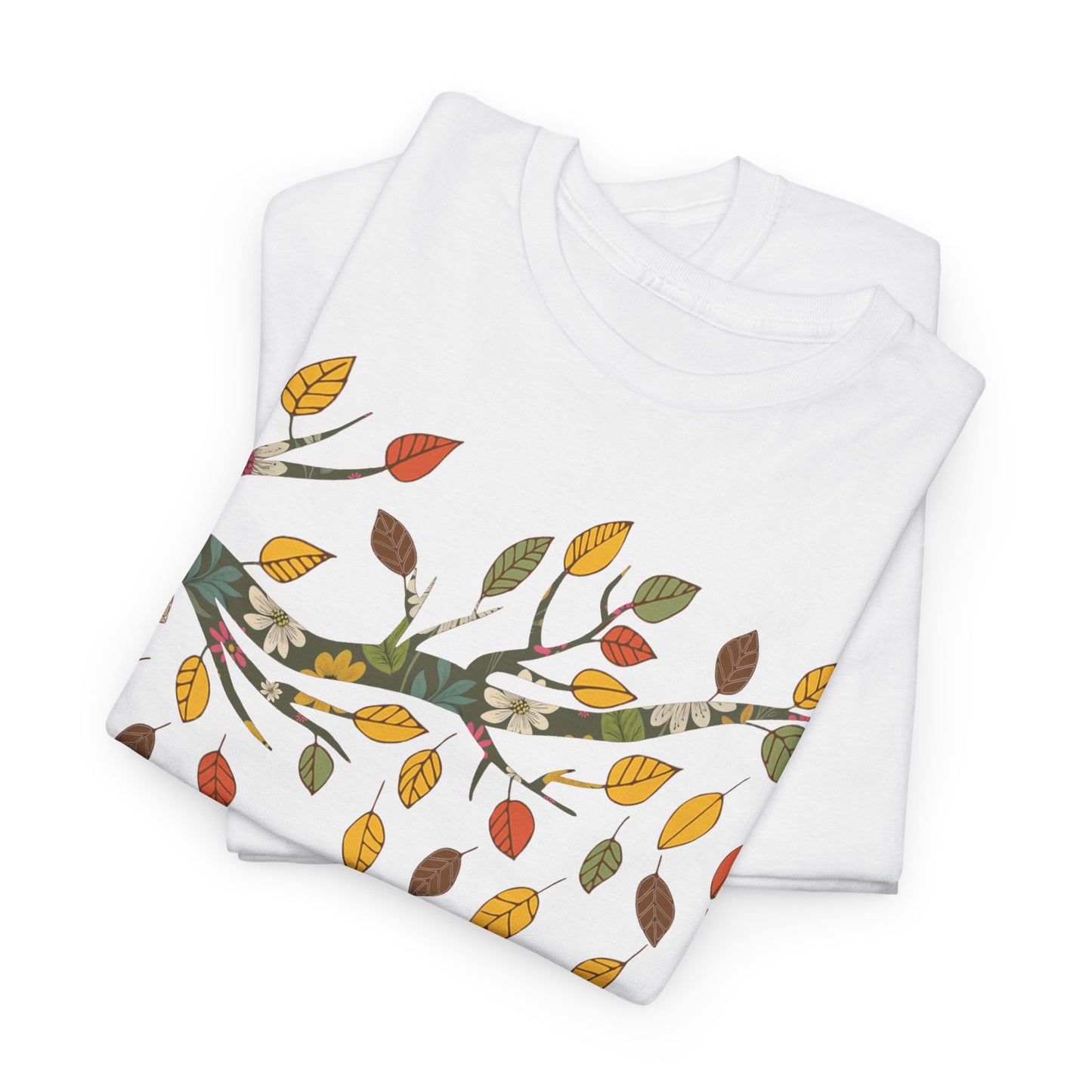 Fall Leaves Unisex Heavy Cotton Tee