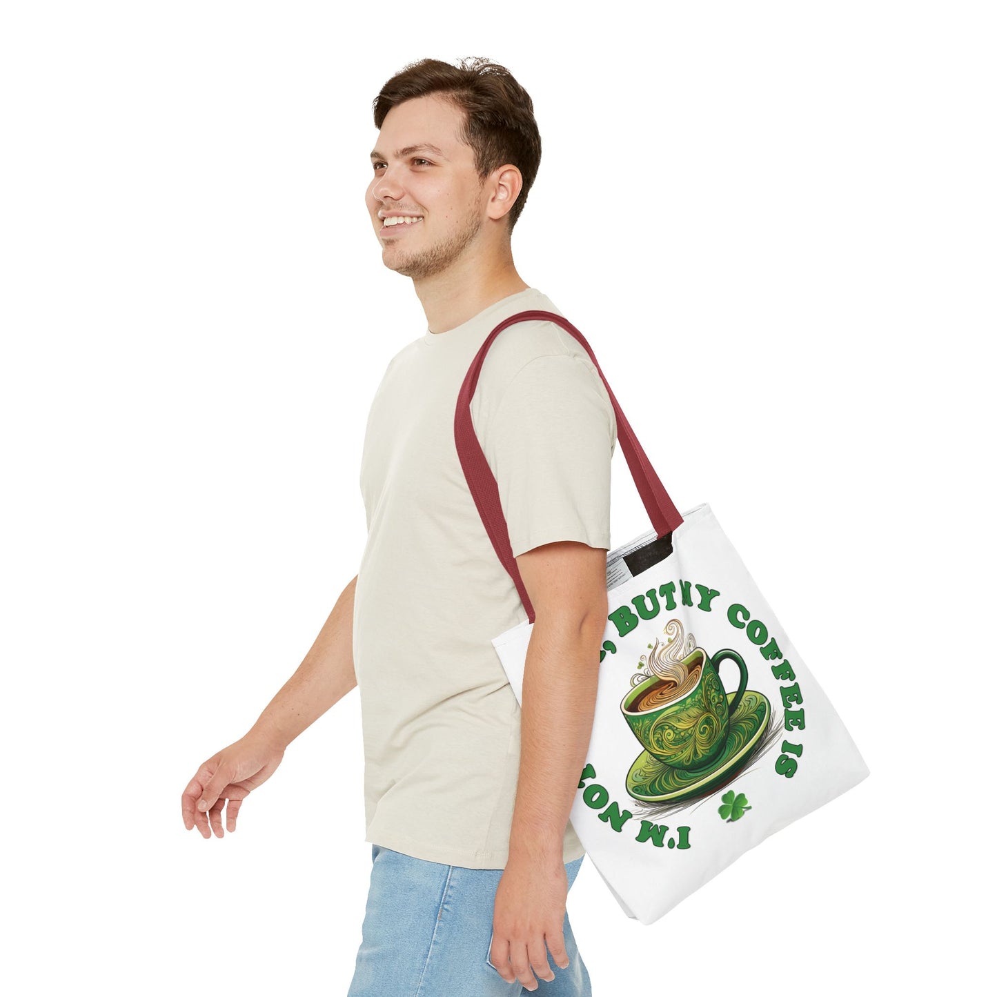 St. Patrick's Day Tote Bag - I'm Not Irish, But My Coffee Is