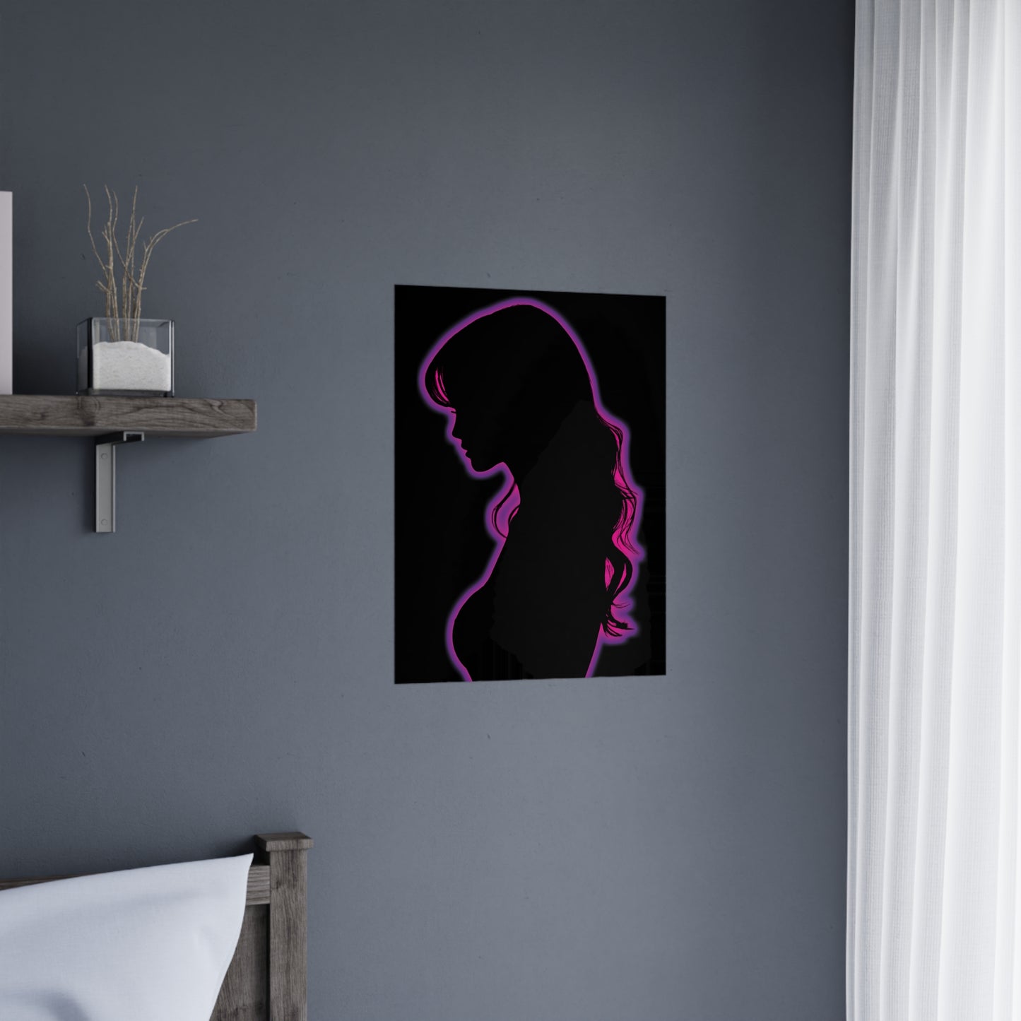 Silhouette Matte Poster | Elegant Wall Art | Home Decor | Glamorous Gift | Modern Aesthetic | Fashion Artwork