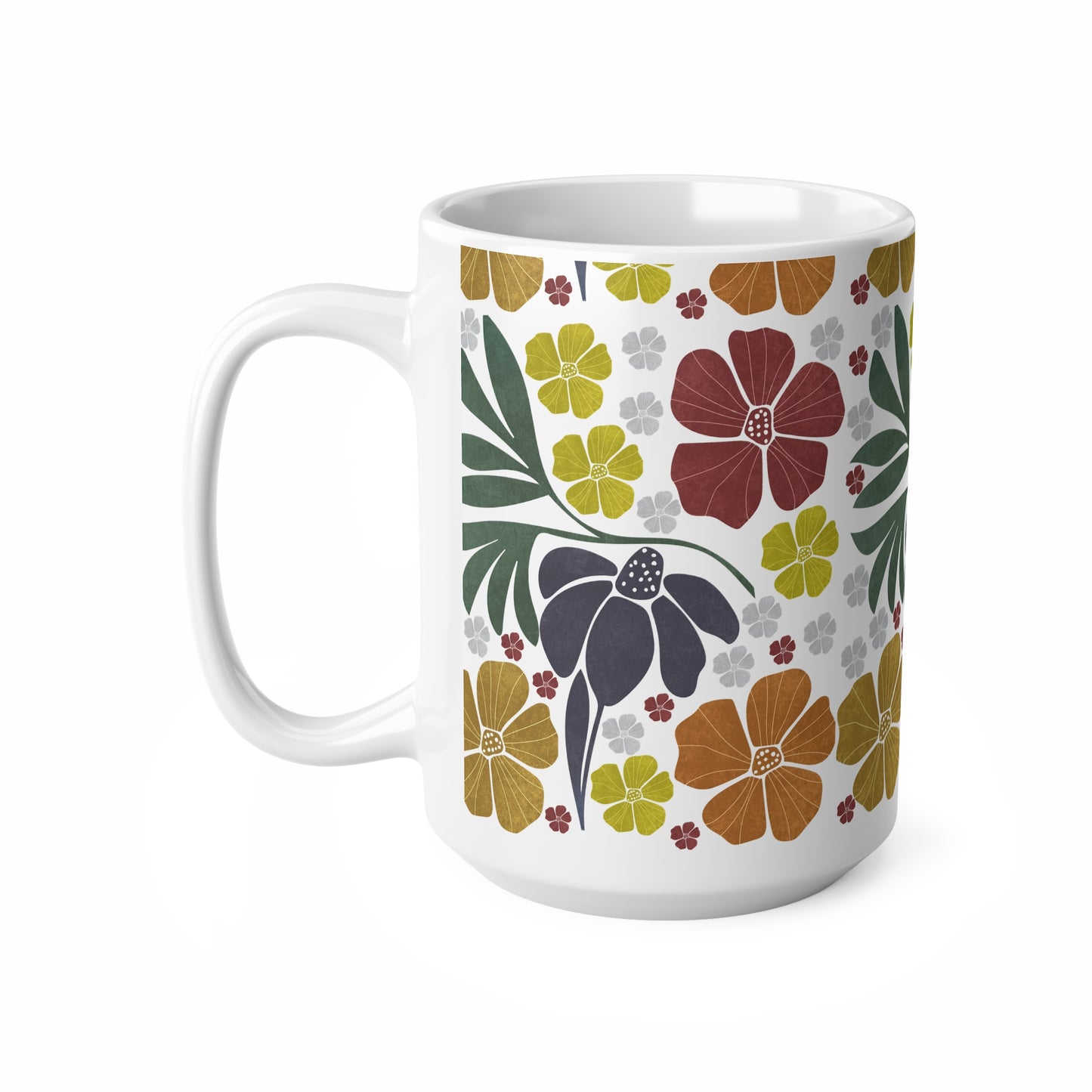 Mug - Faded Grace (Boho, Retro) Ceramic Coffee Cups, 11oz, 15oz