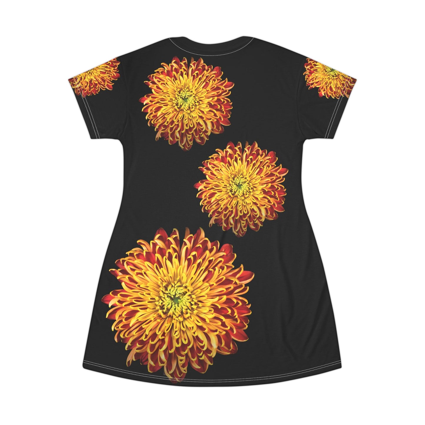 "The Dalia" Limited edition Floral Burst T-Shirt Dress | Casual Chic Summer Dress, Bohemian Vibes, Floral Print, Comfortable Fit, Perfect for Festivals, Gifts