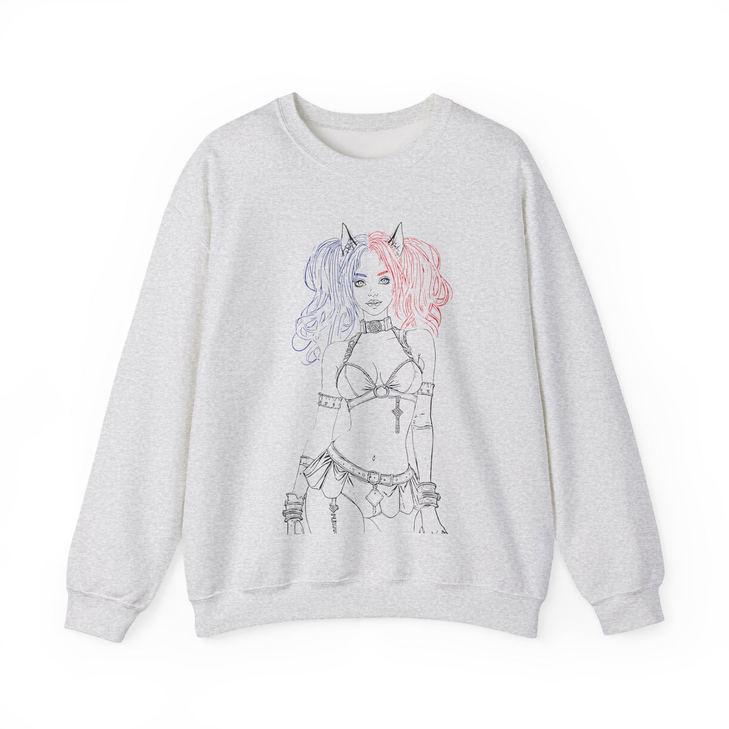 Harajuku Style Graphic Sweatshirt, Trendy Unisex Crewneck, Streetwear Fashion, Cozy Gift for Her, Girls Night Out