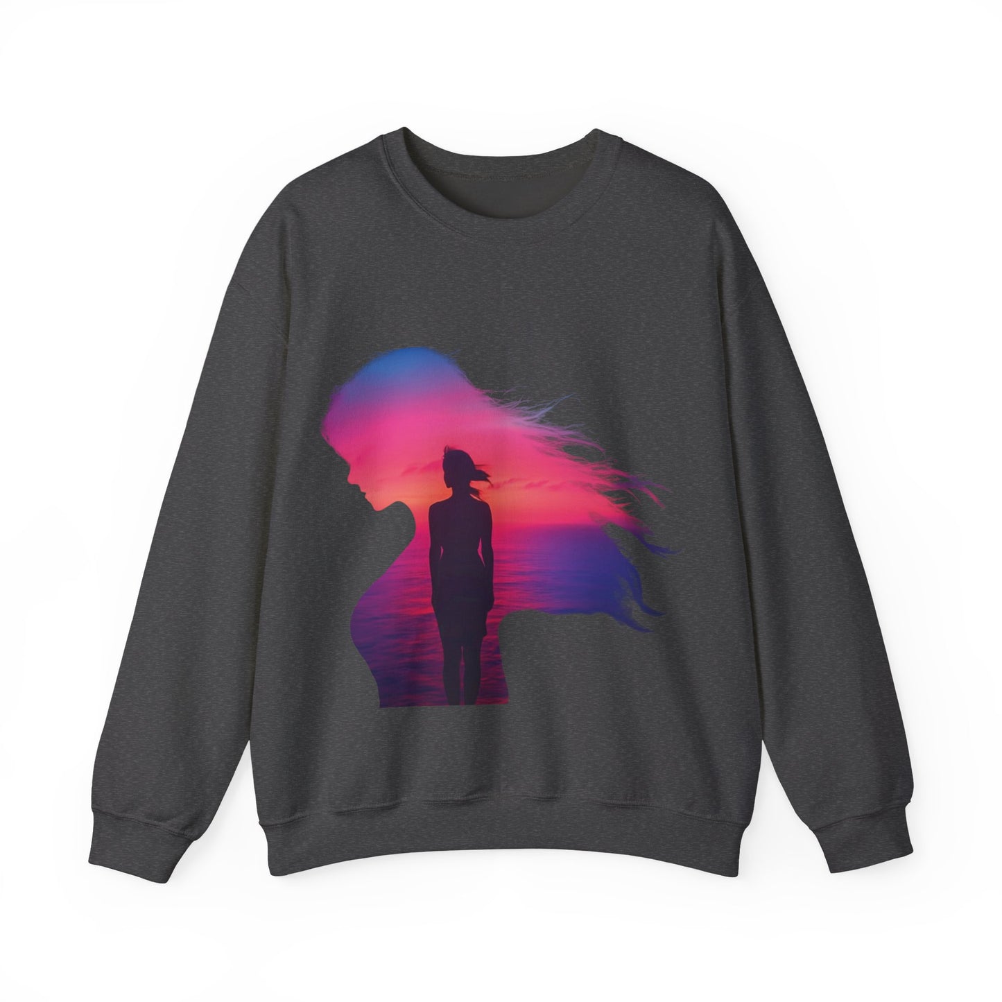 Radiate Boldly β Sunset Spirit in Every Sip and Step π
π« - Silhouette Sunset Crewneck Sweatshirt | Cozy Unisex Top for Relaxing Days, Gifts for Her, Autumn Fashion
