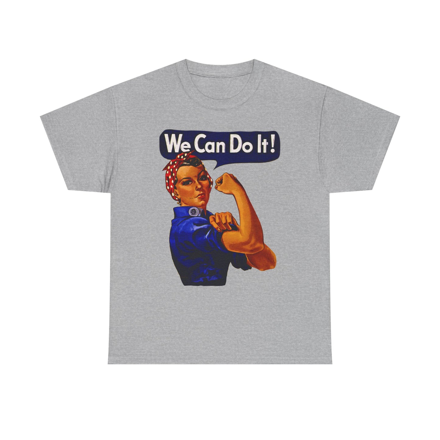Empowerment Pop Art | Bold "We Can Do It" T-Shirts, Sweatshirts, Mugs & Wall Art for Inspiration - Empowering Unisex Heavy Cotton Tee - We Can Do It! Statement Shirt, Feminist Apparel, Gift for Her, Motivational Tee, Casual Wear