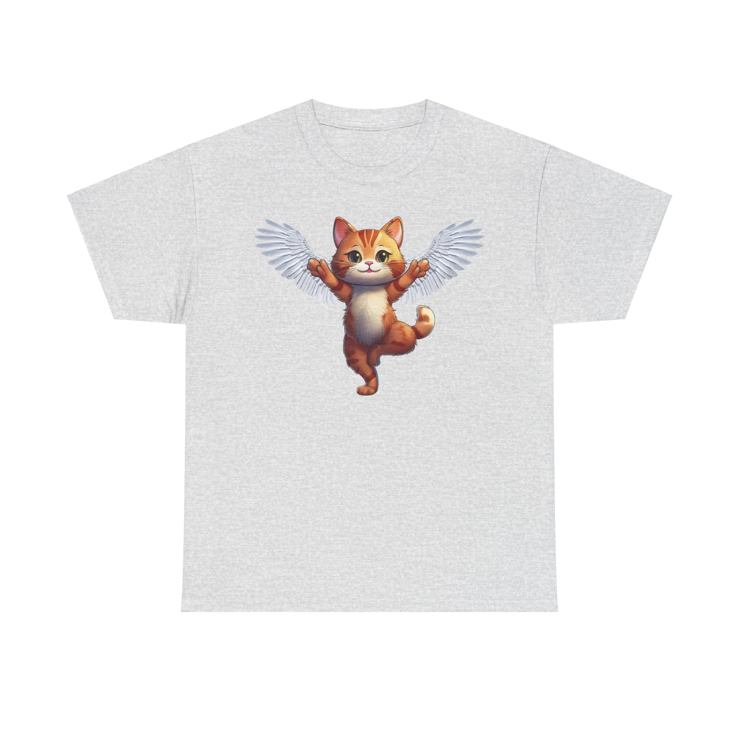Cat Lovers Tee - Unisex Cotton " Every Cat Has Wings in Someone's Heart"