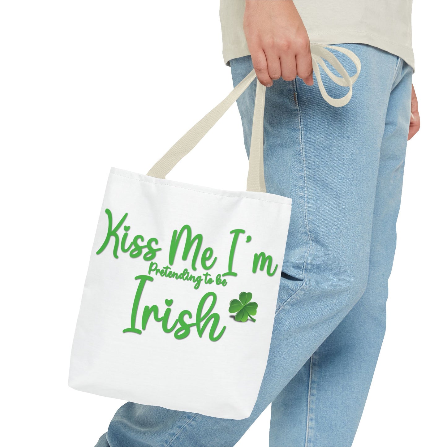 St. Patrick's Day Tote Bag - Kiss Me, I'm Pretending to Be Irish 2