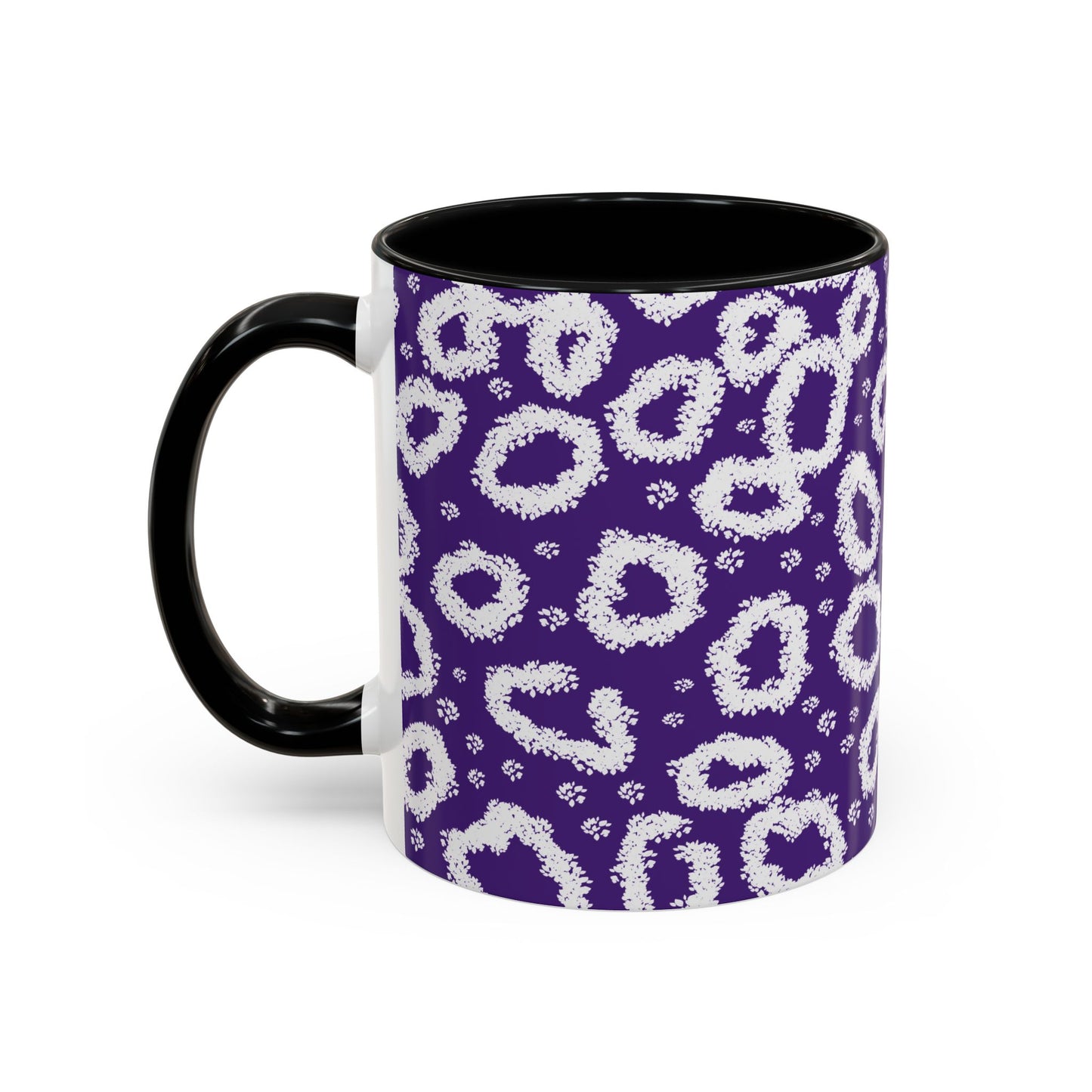 Trendy Purple Leopard Print Coffee Mug - 11 & 15oz