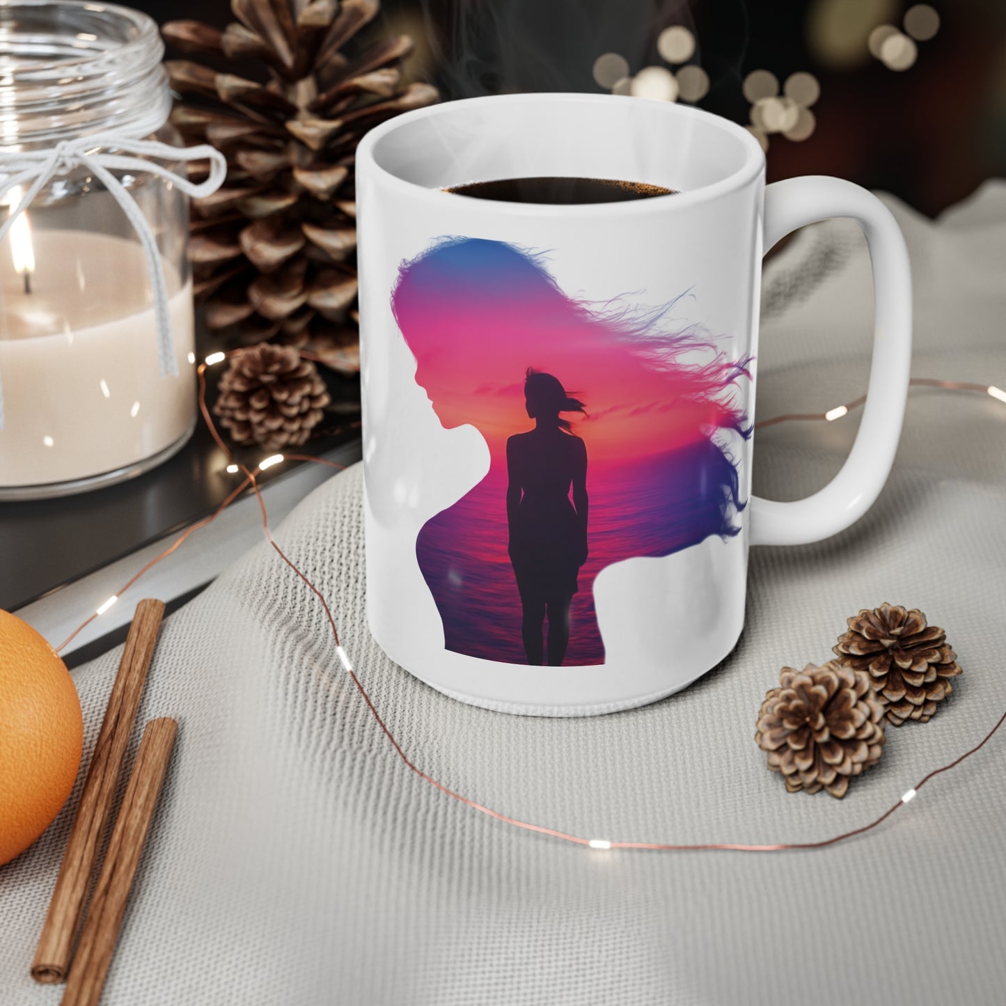 Radiate Boldly โ Sunset Spirit in Every Sip and Step ๐
๐ซ - Ceramic Coffee Mug, Artistic Silhouette Cups for Coffee Lovers, Gift for Friends, Unique Drinkware, Home Decor, Inspirational Art