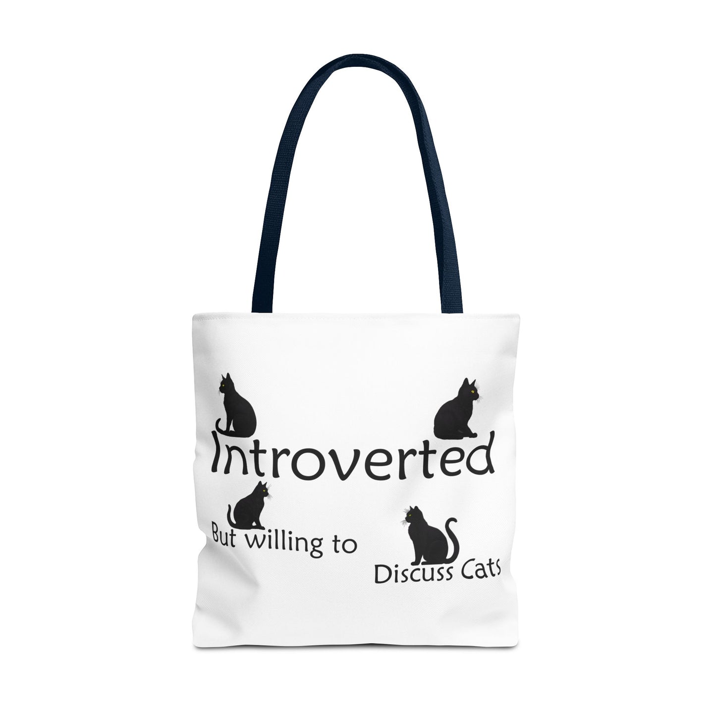 Cat Tote Bag: Introverted, but willing to discuss cats